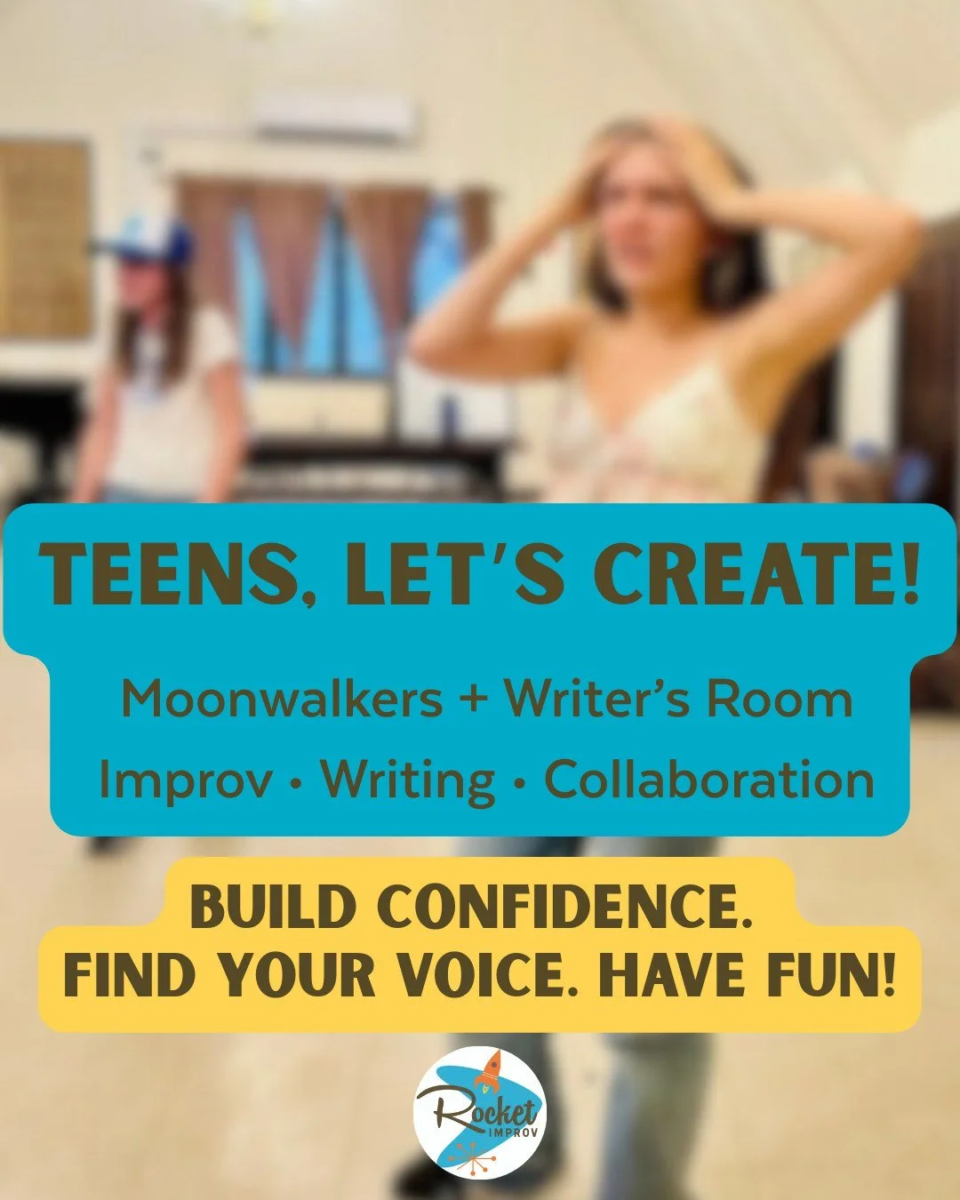 🚀 Winter teen classes are now enrolling! ✨

Our Moonwalkers and Writer&rsquo;s Room classes help young creatives build confidence, develop storytelling skills, and have a ton of fun along the way! 😄

Whether they love performing or just want a spac