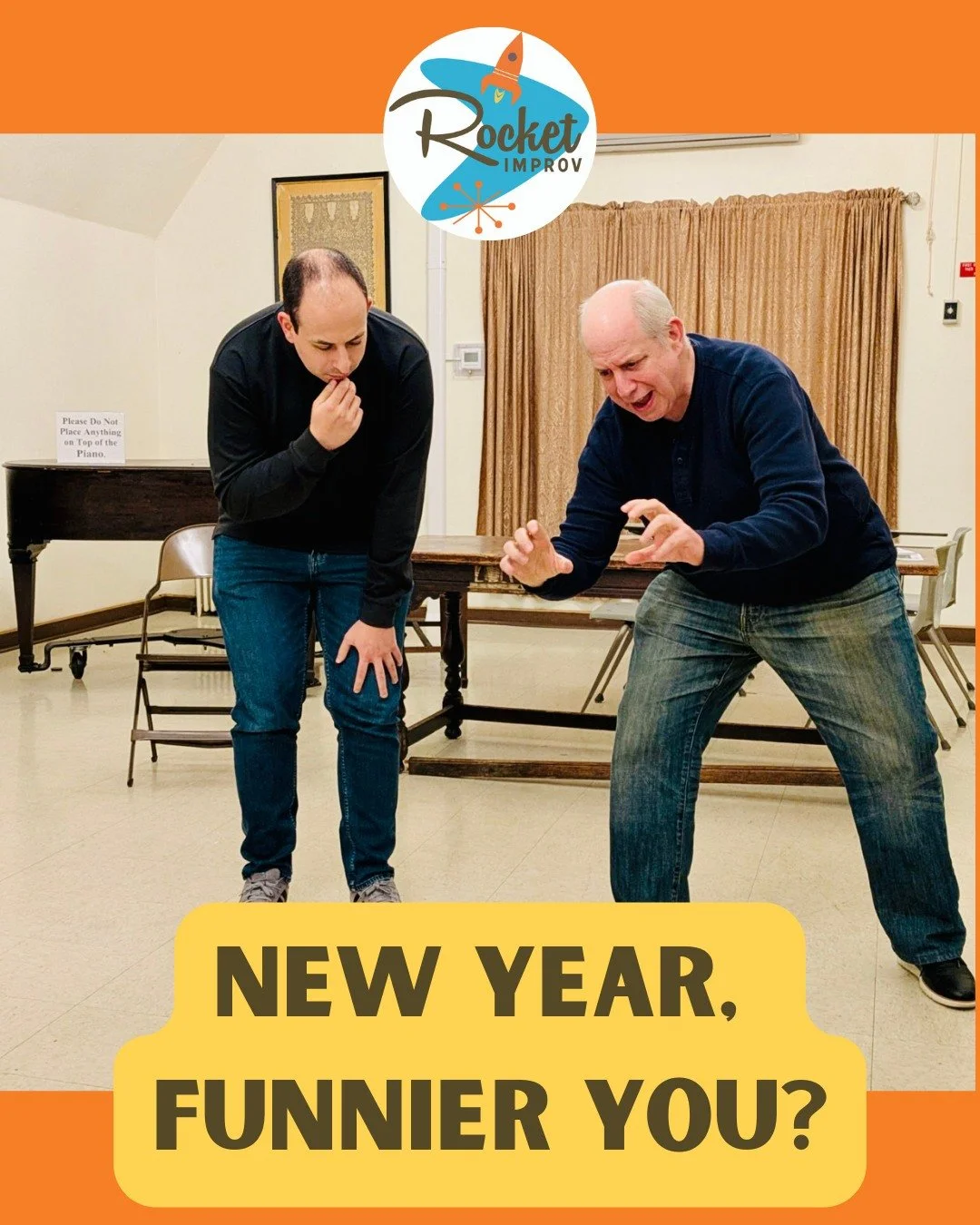 New Year's Resolution: have more fun. ✨

If you&rsquo;ve been craving more fun, this is your sign!! 

Take a look at our Jump In &amp; Play! adult improv class with Sandy! 🎭

It's all about saying yes, laughing a lot, and meeting cool people&mdash;n