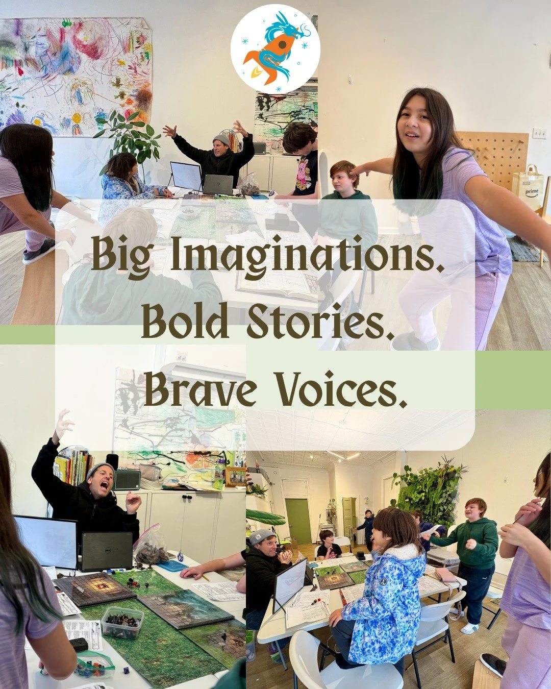 Did you know that when kids play Dungeons &amp; Dragons, they&rsquo;re not just playing a game&hellip; they&rsquo;re learning to tell stories, speak up, and think creatively? 🎲✨

In every session, players step into a character, solve problems togeth