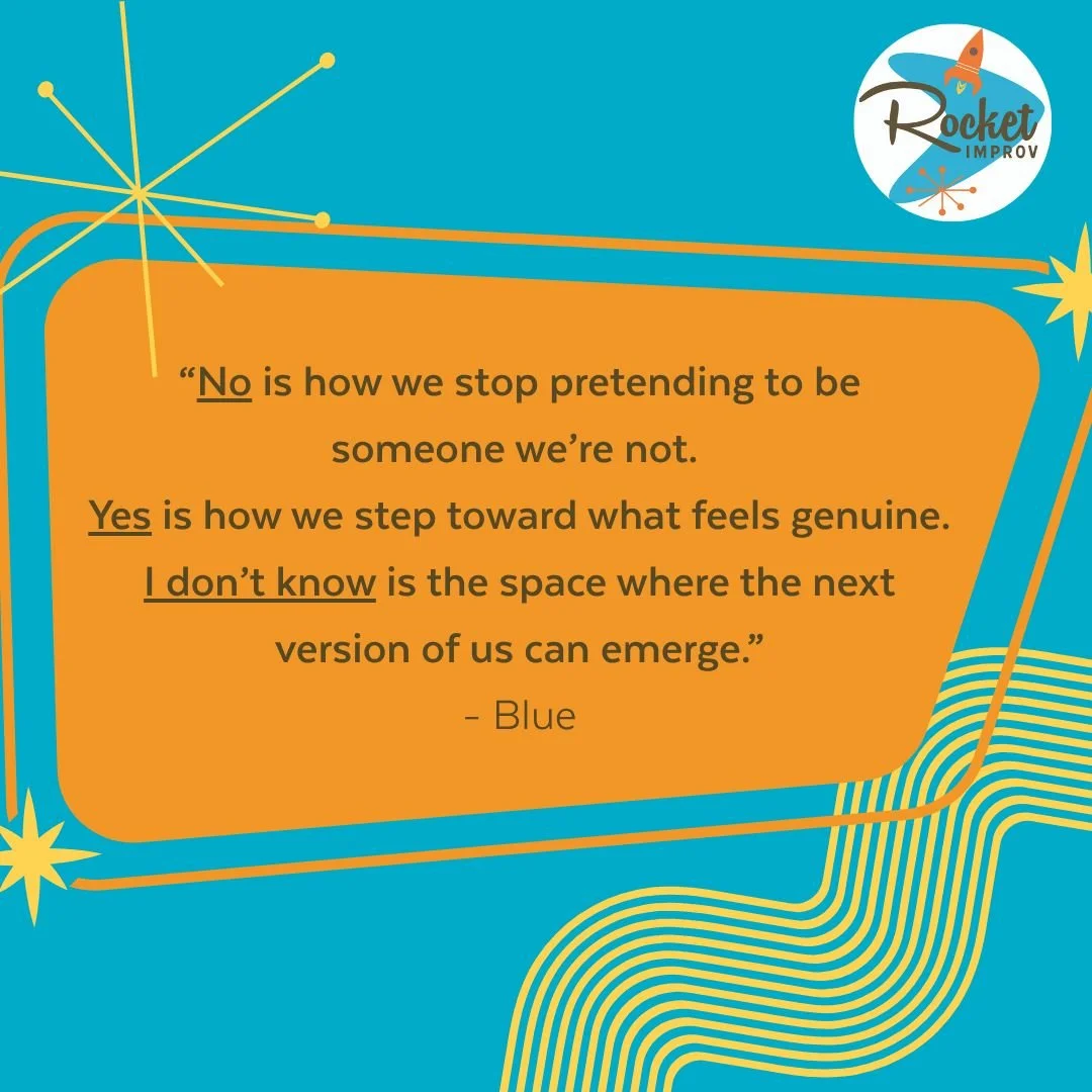 This is something we practice in every class ✨

In improv, &ldquo;no&rdquo; can stop a moment before it starts&mdash;but &ldquo;yes&rdquo; helps students build confidence, connection, and creativity together 🎭 And &ldquo;I don&rsquo;t know&rdquo;? T