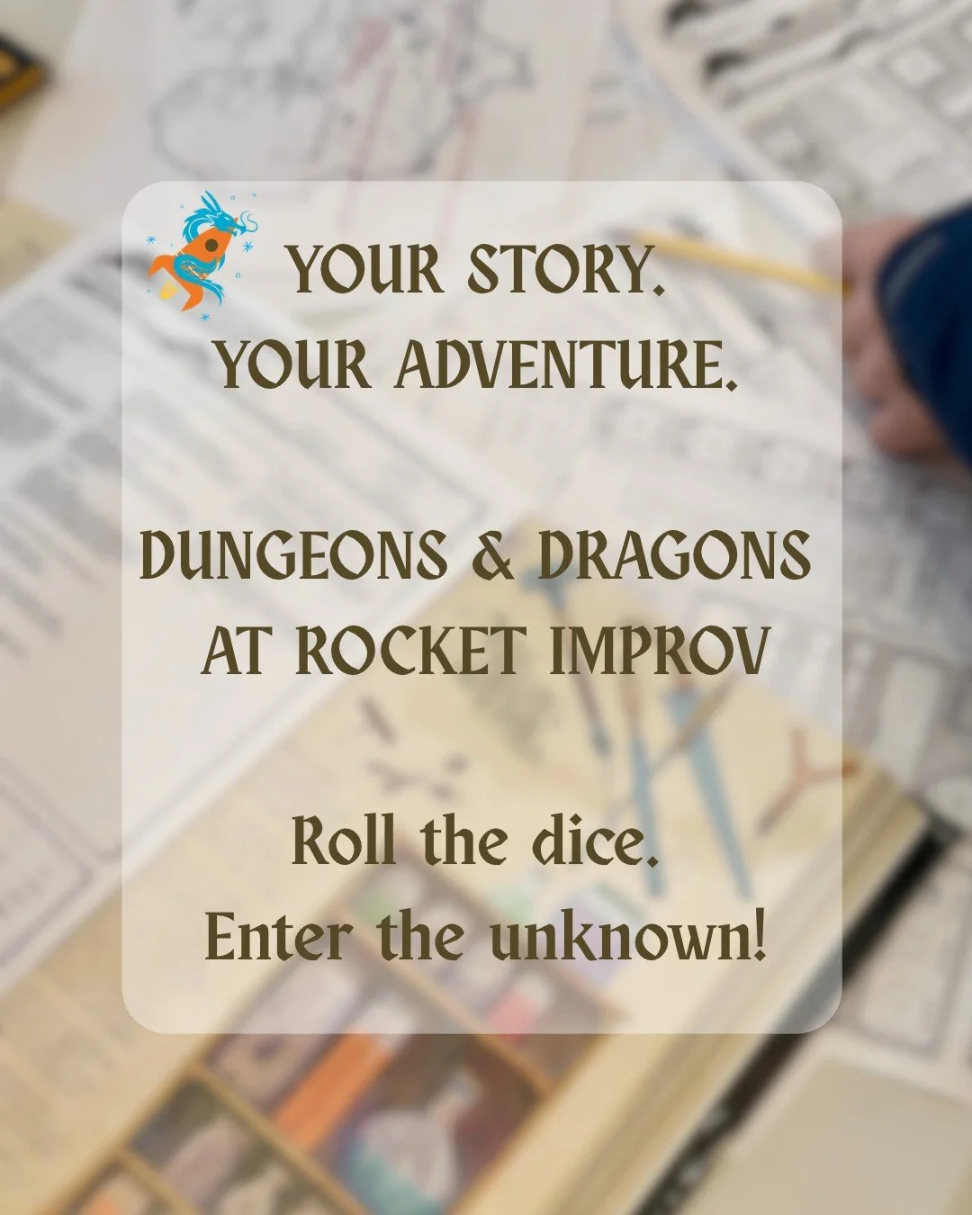 🐉🎃 Every great adventure has a little darkness... 👻🕸️

Step into a world of mysterious creatures, haunted forests, unexpected twists, and spooky storytelling! 

At Rocket Improv, Dungeons &amp; Dragons is more than rolling dice 🎲. It's about cre
