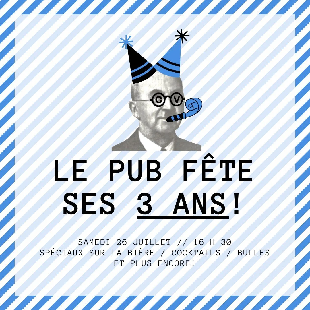 🎉Le temps file entre nos doigts...🎉

Nous soulignerons notre 3e anniversaire ce samedi 26 juillet d&egrave;s 16h30 avec un petit 5 &agrave; 7 festif avec  des🍹cocktails maison aux saveurs estivales, des grignotines, des  sp&eacute;ciaux sur nos🍺b