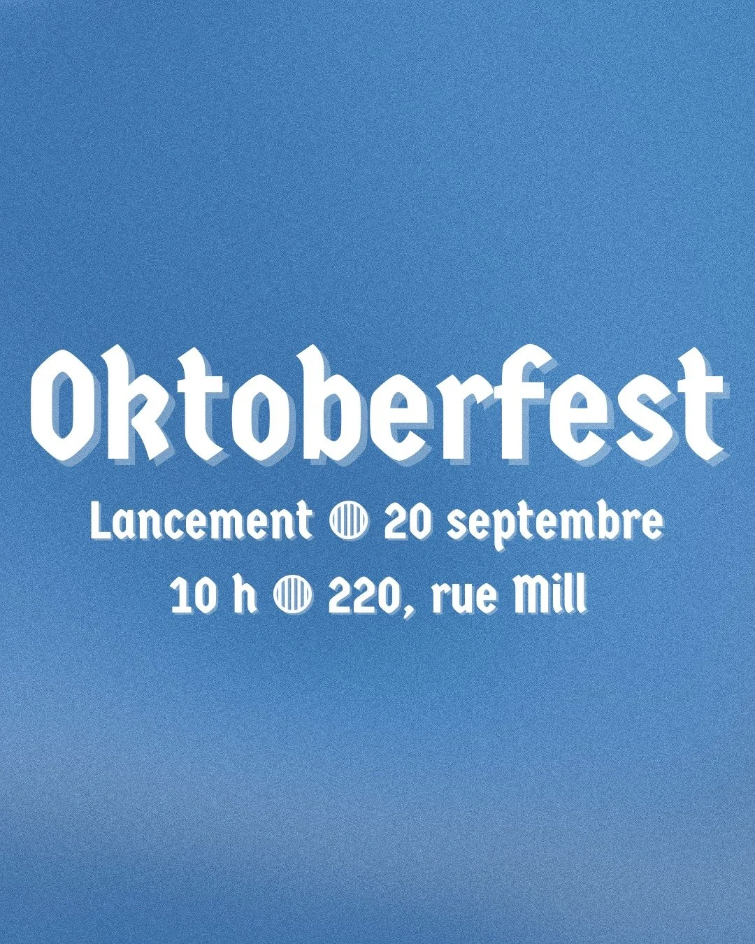 🍺 LANCEMENT OKTOBERFEST No 1 // 20 SEPTEMBRE 🍺

Nous vous pr&eacute;parons quatre beaux brassins d&rsquo;inspiration allemande pour c&eacute;l&eacute;brer l&rsquo;Oktoberfest ! Le premier lancement aura lieu le samedi 20 septembre.

Au menu :
🌾 Le