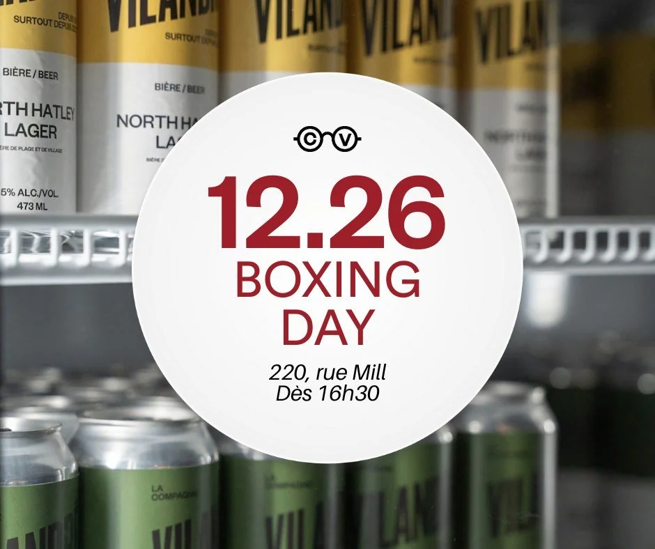 * 𝗕𝗥𝗔𝗦𝗦𝗘𝗥𝗜𝗘 𝗘𝗫𝗖𝗟𝗨𝗦𝗜𝗩𝗘𝗠𝗘𝗡𝗧 - 𝟮𝟲 𝗗𝗘́𝗖𝗘𝗠𝗕𝗥𝗘 *

🍺Pinte au prix du verre toute la soir&eacute;e!
4️⃣4 pack pour emporter 𝗯𝗶𝗲̀𝗿𝗲𝘀 𝗮𝗹𝗹𝗲𝗺𝗮𝗻𝗱𝗲𝘀 (Oktoberfest, Roggenbier, Hefeweizen et Helles) ou 𝗯𝗶𝗲̀𝗿𝗲𝘀 ?