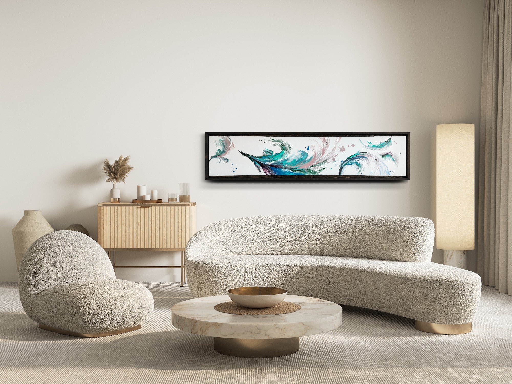 abstract handmade home wall art