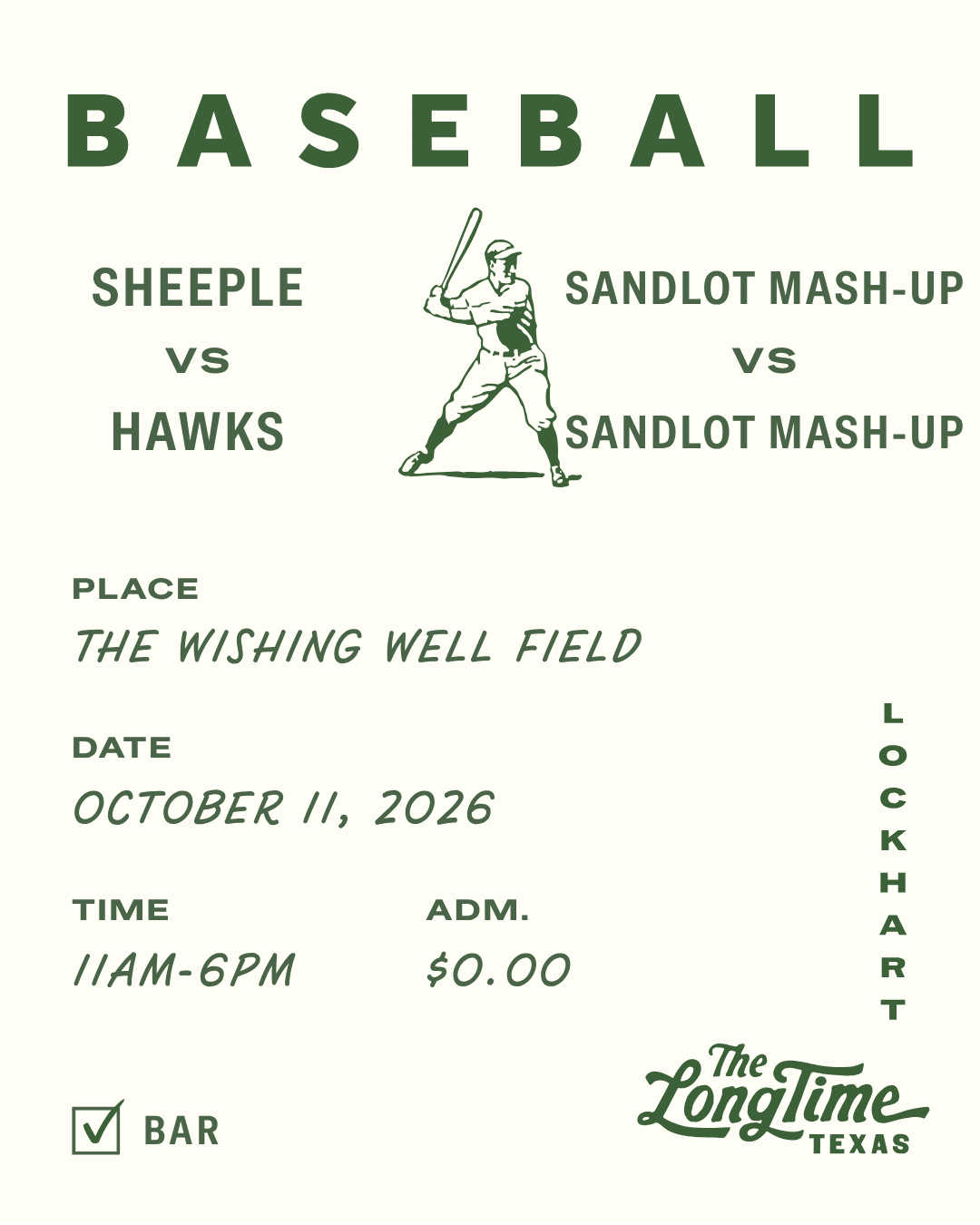 Baseball Poster for Oct 11