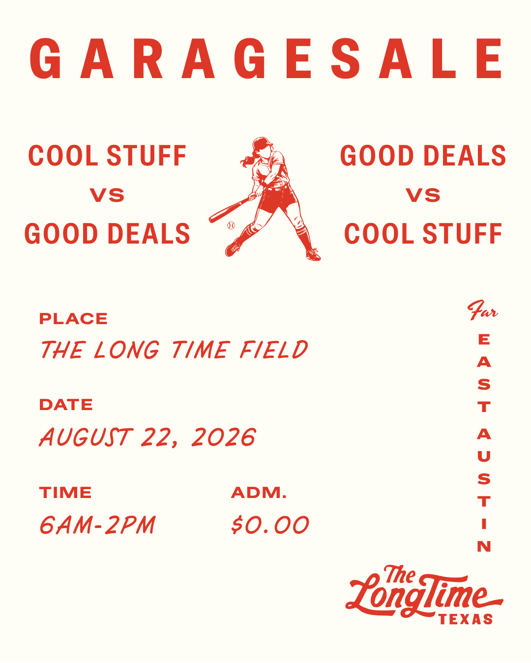 Garage Sale Poster for August 22