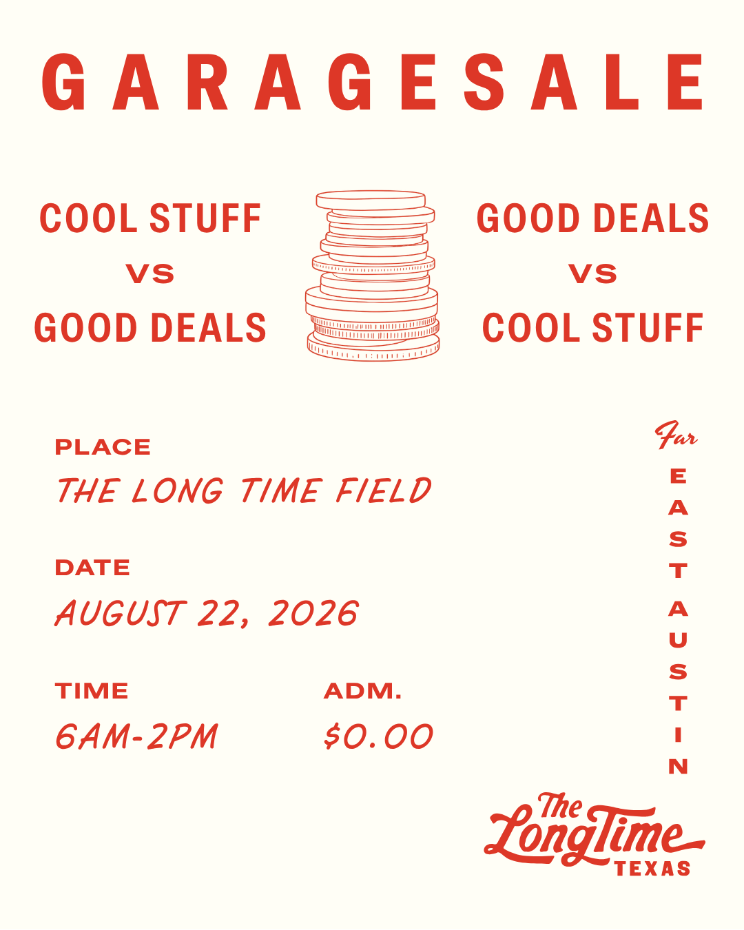 Garage Sale Poster for August 22