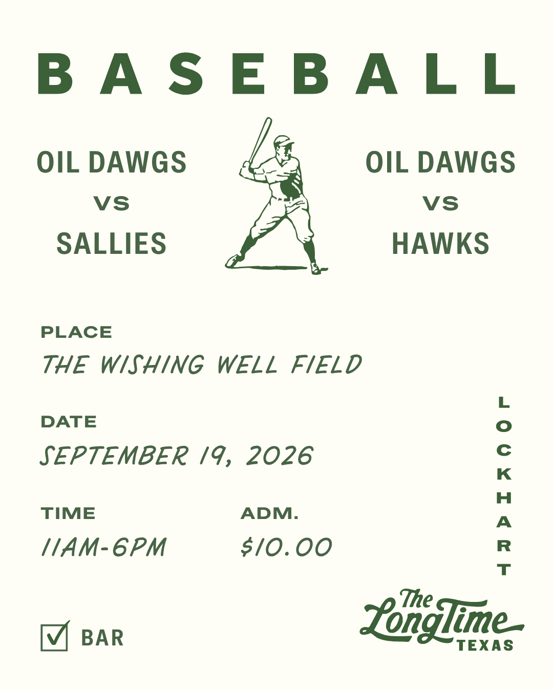 Baseball Poster for Sept 19