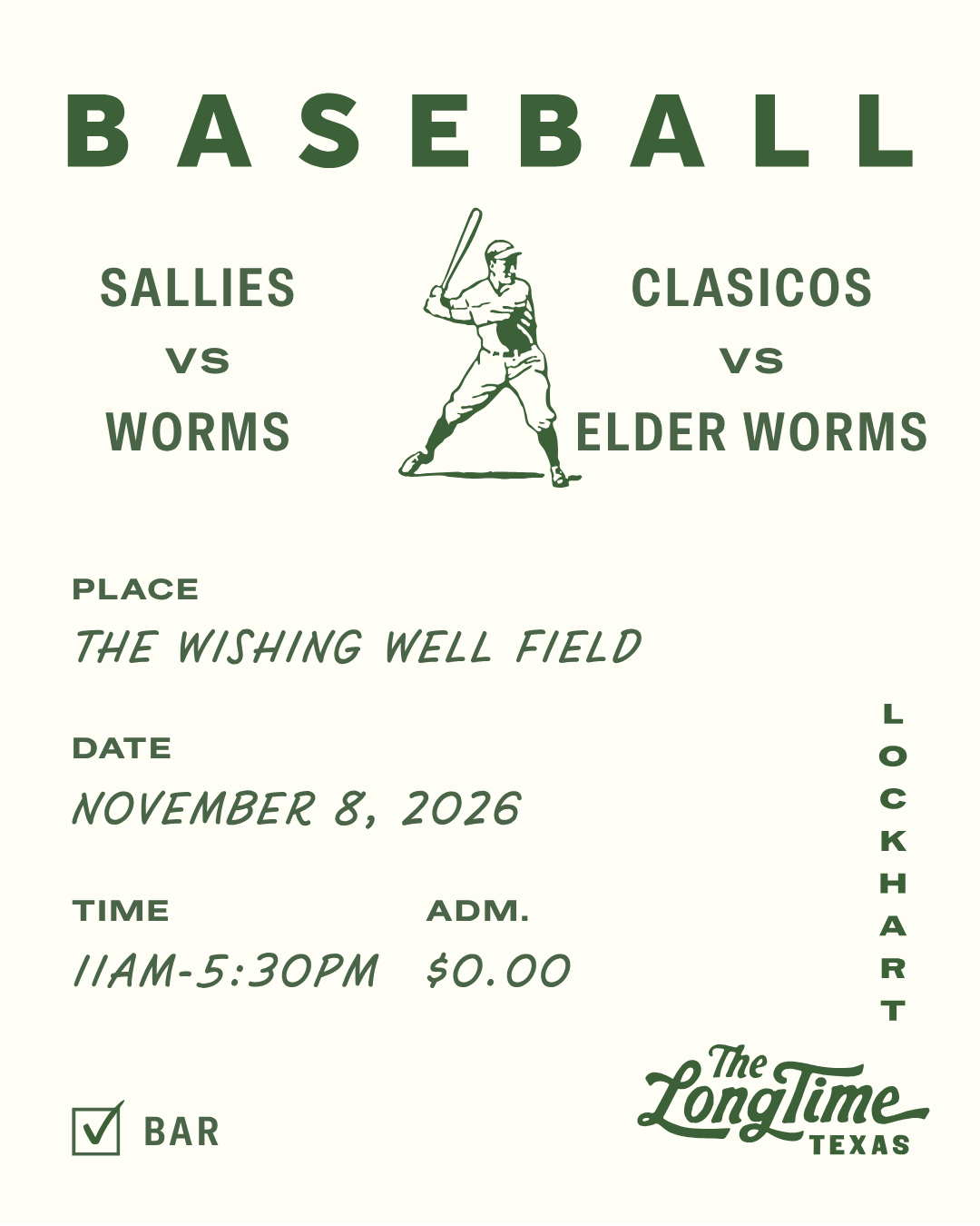 Baseball Poster for Nov 8