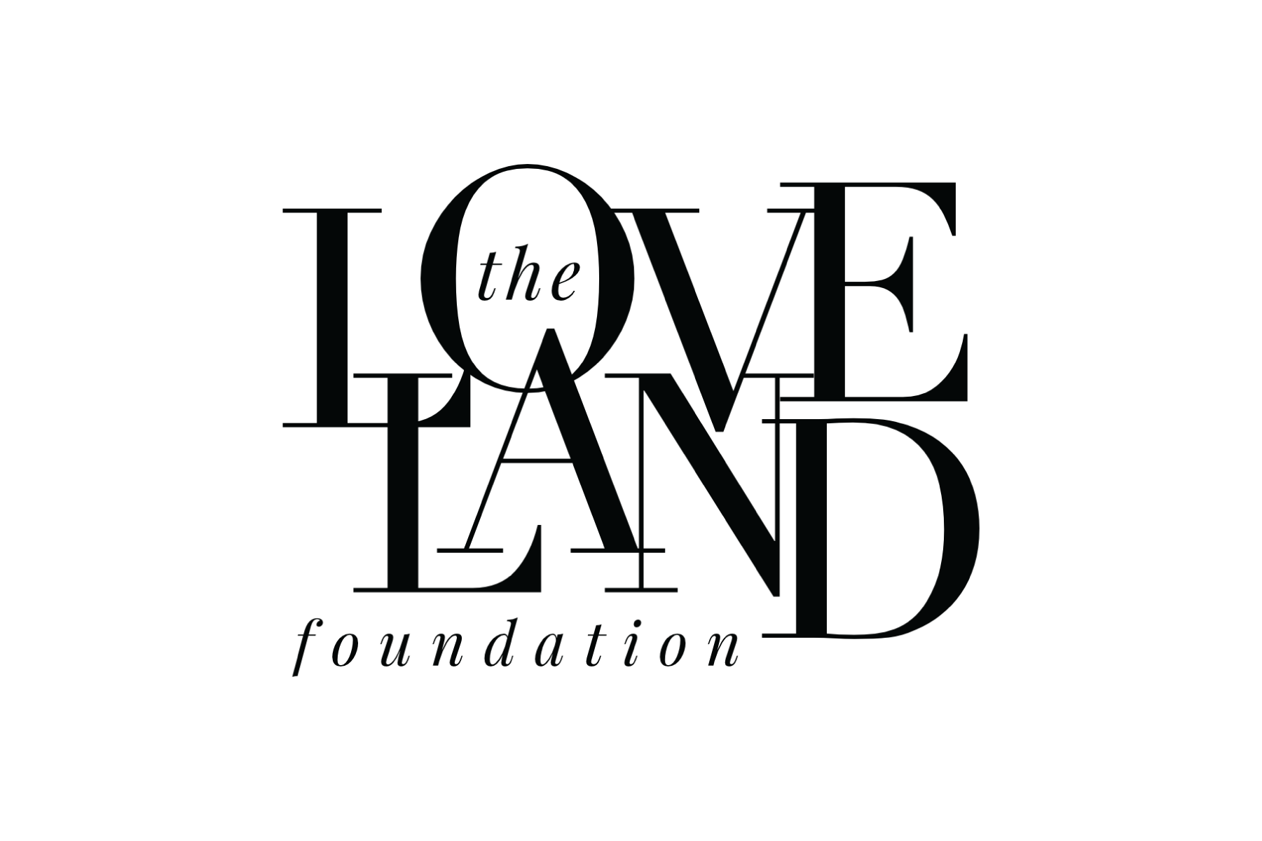 The Loveland Foundation logo in black and white