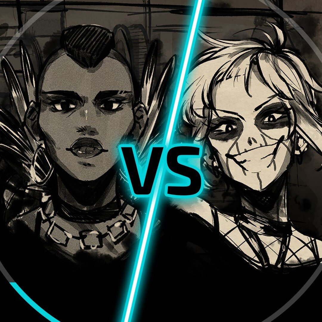 Imani &ldquo;The Salvage Queen&rdquo; Versus Zoe &ldquo;The Corpse&rdquo; Robinson.⁠
⁠
Which side would you choose?⁠

From our interactive sci-fi web series, Future Now.
⁠
⁠
#sciencefictionart #sciencefictionbooks #sciencefictionnovel #dystopianbooks
