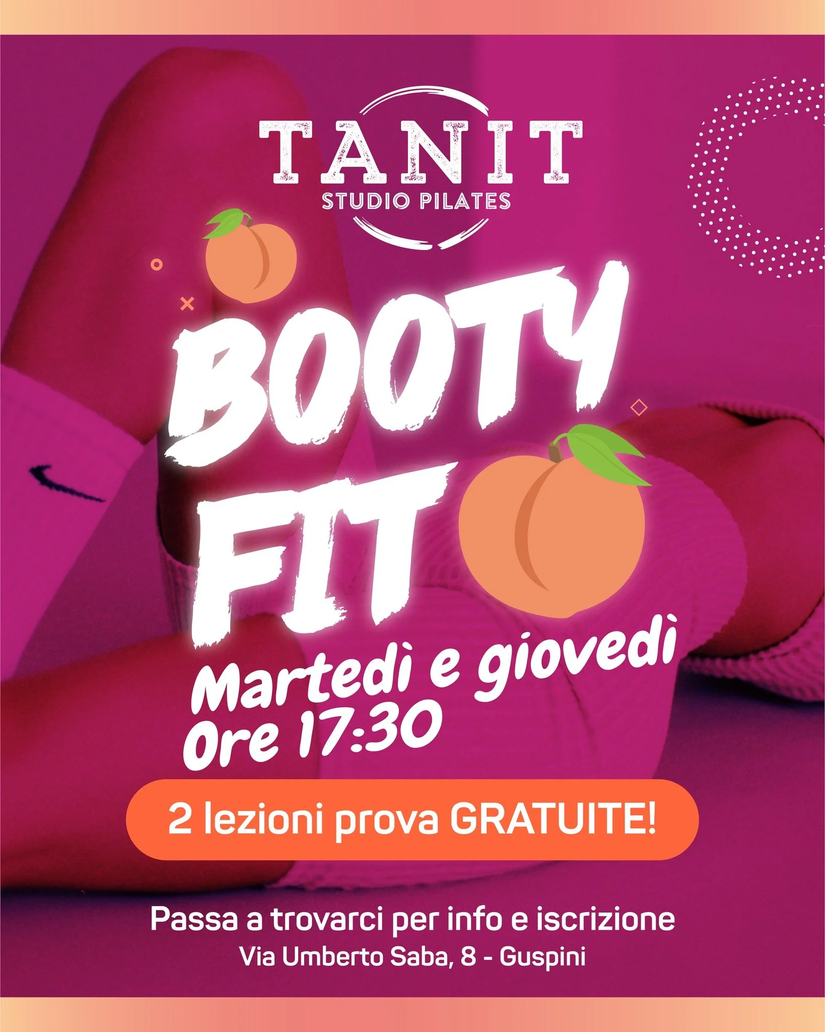 🍑 Prova il nostro corso di #BootyFit! 🍑Un allenamento intenso e divertente, pensato per tonificare e rafforzare gambe e glutei. Non solo un workout, ma un'esperienza che ti farà sentire più forte e sicura di te!
Vieni a provare tu ste