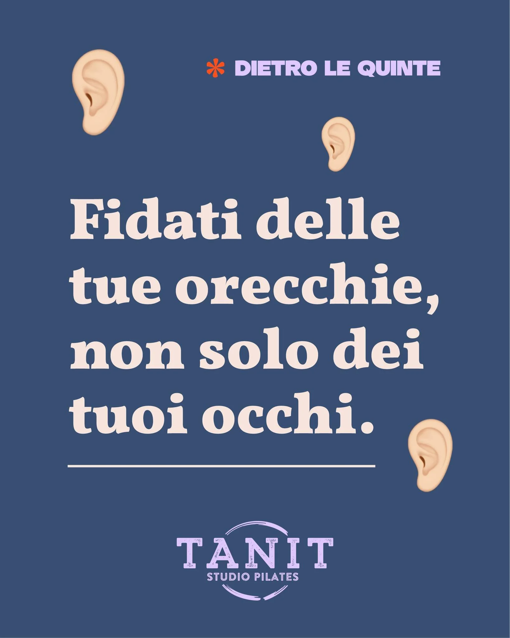 Fidati delle tue orecchie, non solo dei tuoi occhi. 👂�Imparare ad ascoltare la descrizione verbale dell'esercizio (i cues dell'insegnante) e a sentirla nel tuo corpo ti rende un allievo/a di Pilates pi&ugrave; consapevole e indipendente. Metti alla 