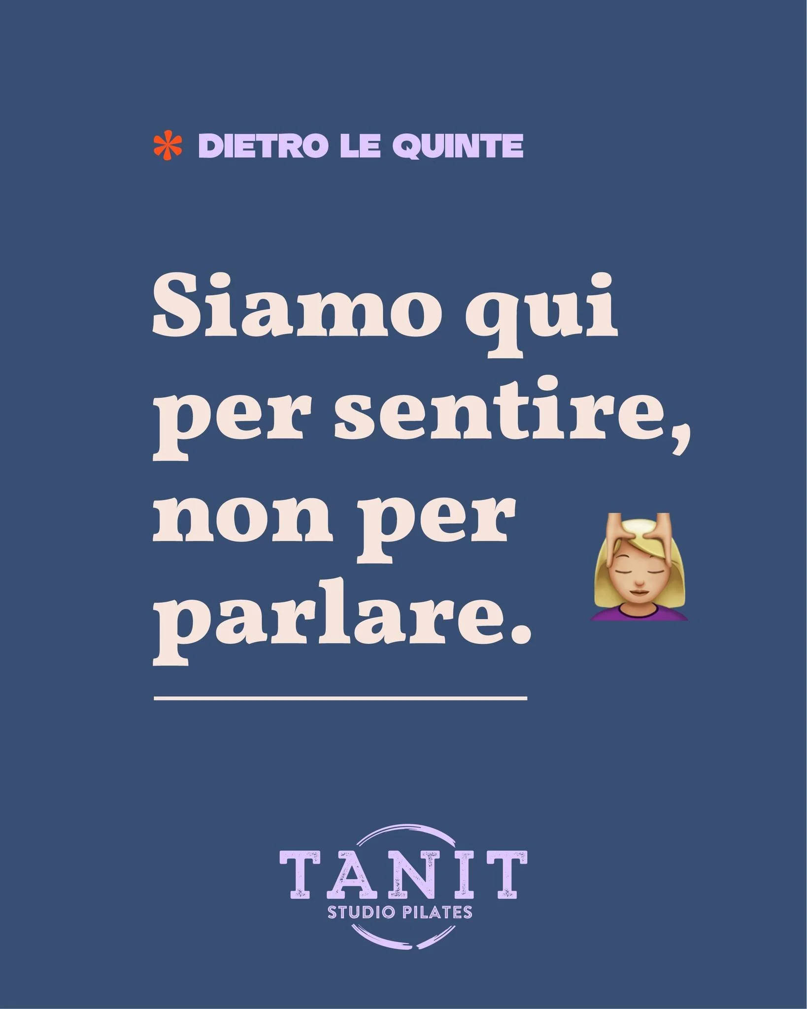Siamo tutti qui per sentire, non per parlare. 🤐�Un ambiente tranquillo aiuta la concentrazione collettiva. Se hai una domanda o senti dolore, parla pure con l'insegnante. Per il resto, goditi la pausa dal chiacchiericcio e concentrati sul tuo corpo!