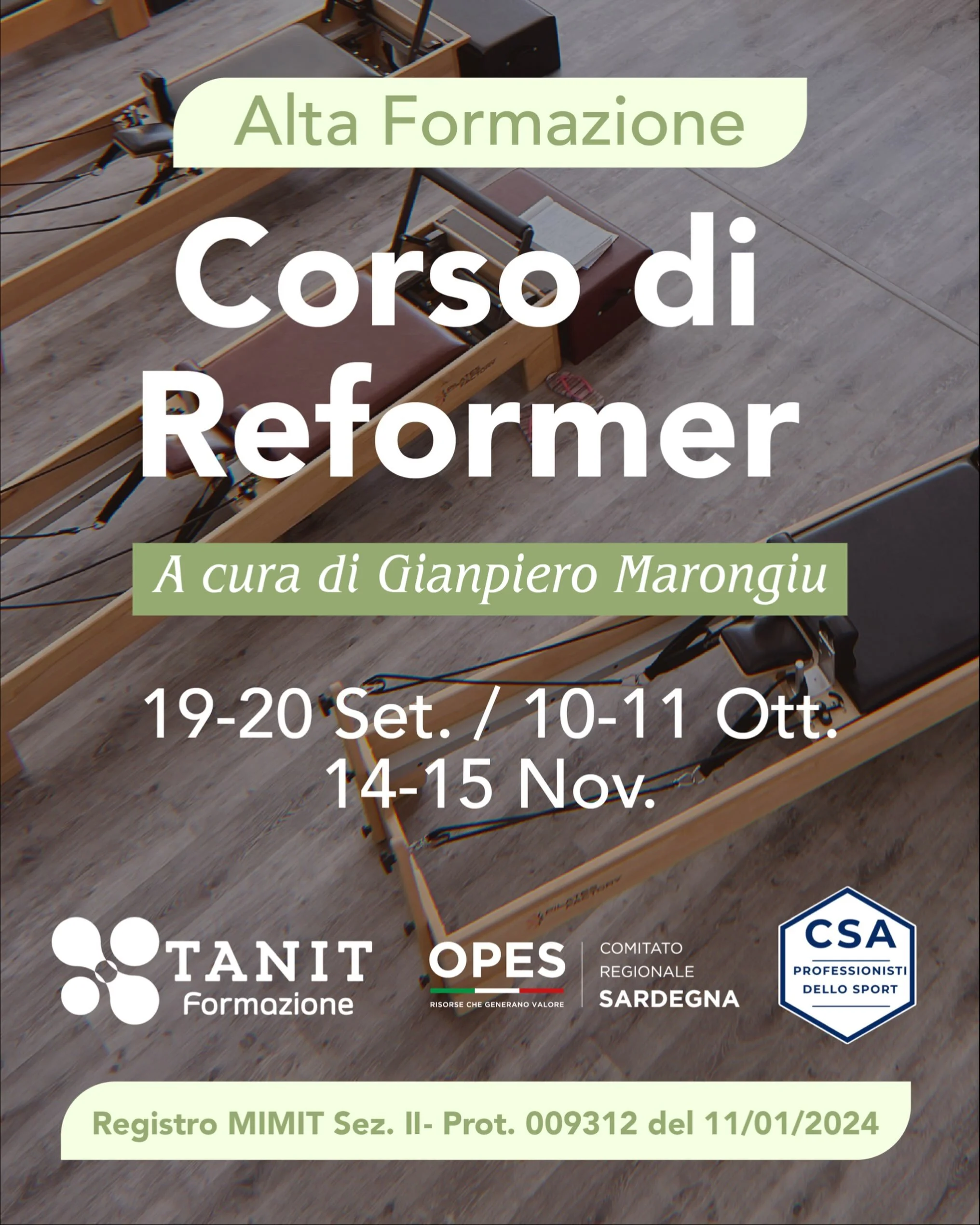 💪🏻Iscriviti al nostro nuovo corso di Pilates Reformer! Impara a usare al massimo il #pilatesreformer grazie agli insegnamenti di un professionista esperto come Gianpiero Marongiu e diventa anche tu un Insegnante CERTIFICATO🏅

Info e iscrizioni:
ht