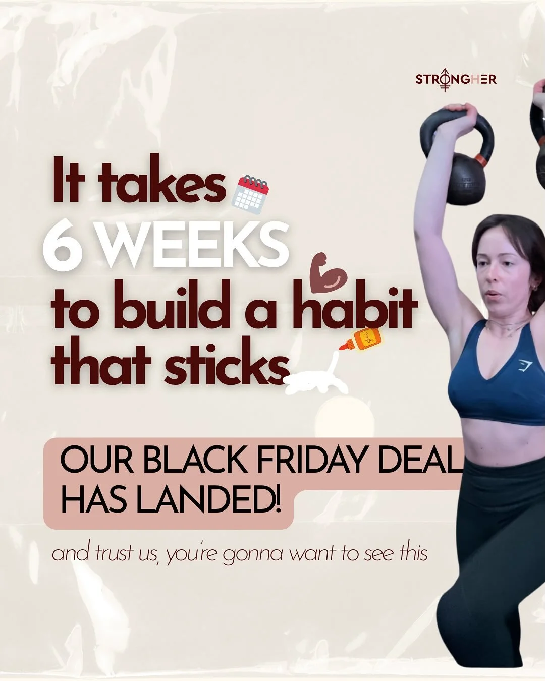 Our Black Friday Offer will change your life ⤵

We know the cycle: You start back up in the gym again, only to fall off the bandwagon by week 2.

You say you&rsquo;ll start back up again on Monday... Next week, in the new year... But the cycle contin