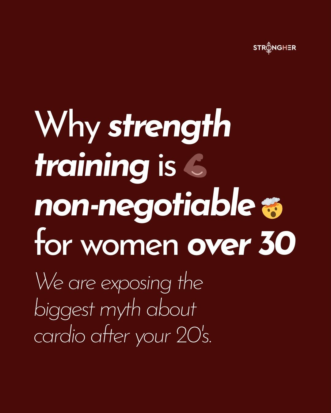 Your workouts need to support your future self... not just your Friday night dress. 👇🏿

We&rsquo;re speaking to you 👀 the smart, capable woman who prioritises health but is still a bit confused by all the conflicting advice.

Working out isn&rsquo