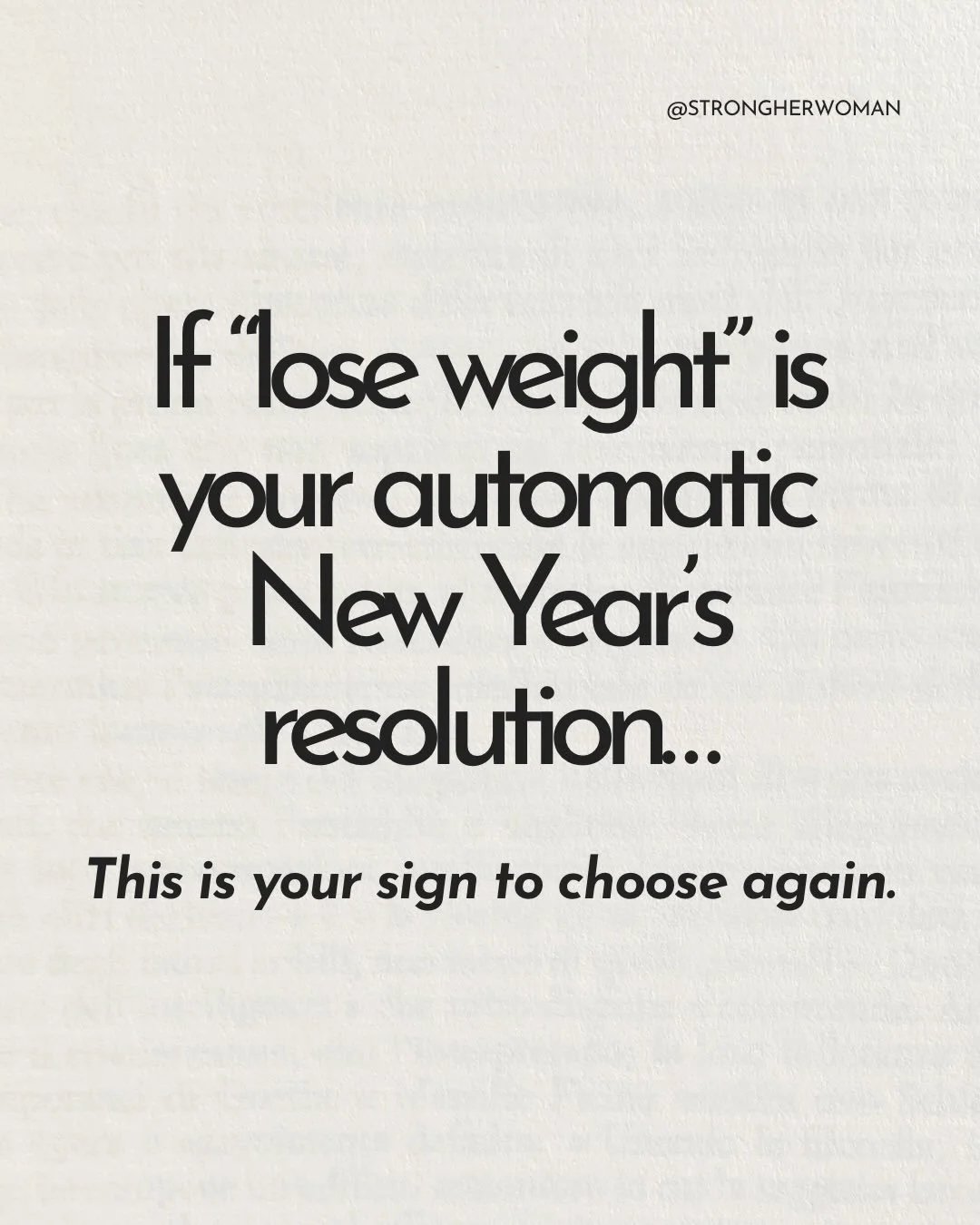 We&rsquo;ve helped thousands of women start their fitness journeys.

And there&rsquo;s one thing we see every single time...

So many women set &ldquo;lose weight&rdquo; as their New Year&rsquo;s goal&hellip;

Not because it&rsquo;s what they truly w