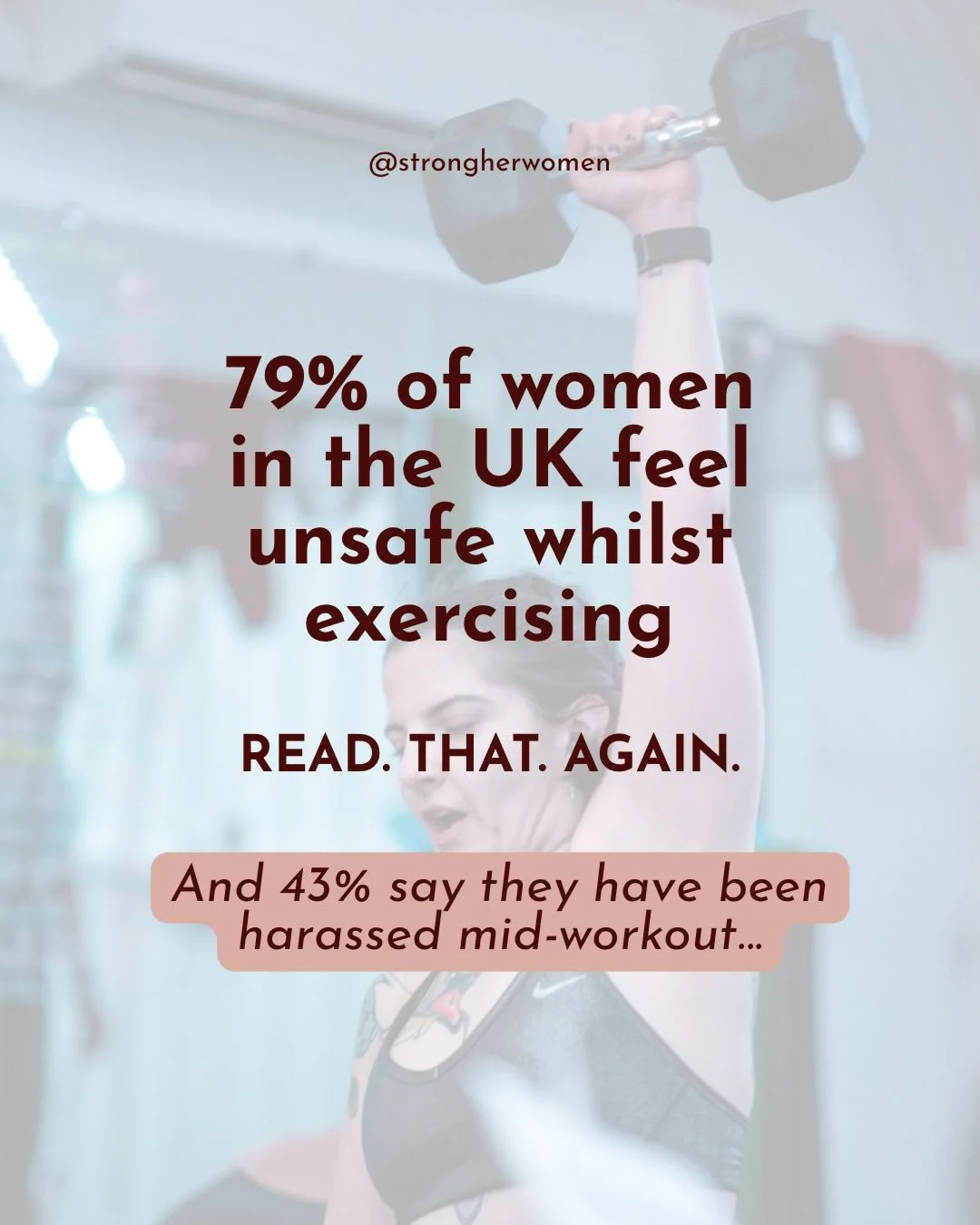 Most women don&rsquo;t need to read the stats to believe them.

Because we live it, every. single. day.

For so many of us, feeling uncomfortable while exercising isn&rsquo;t a one-off - it&rsquo;s something we learned to manage, ignore, or quietly a