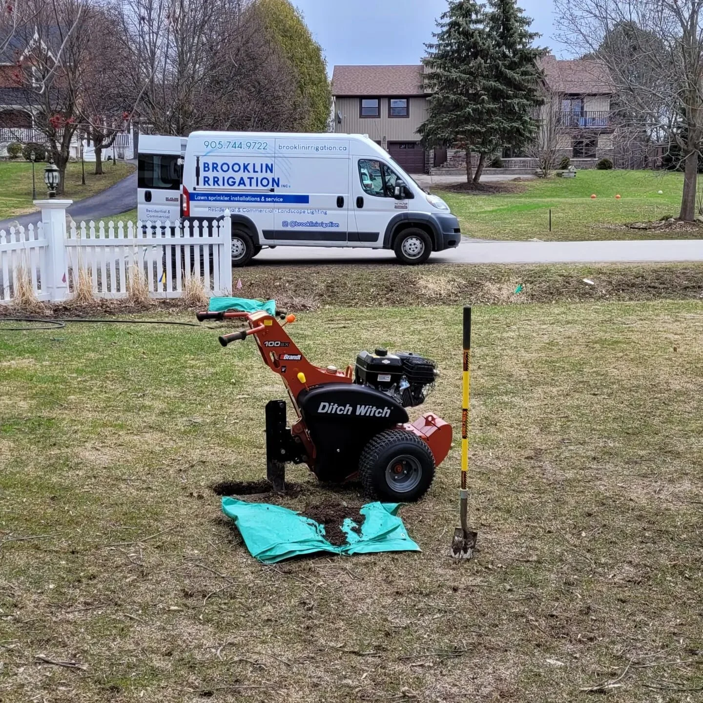 Van is finally labeled and first day with the new Ditch Witch!