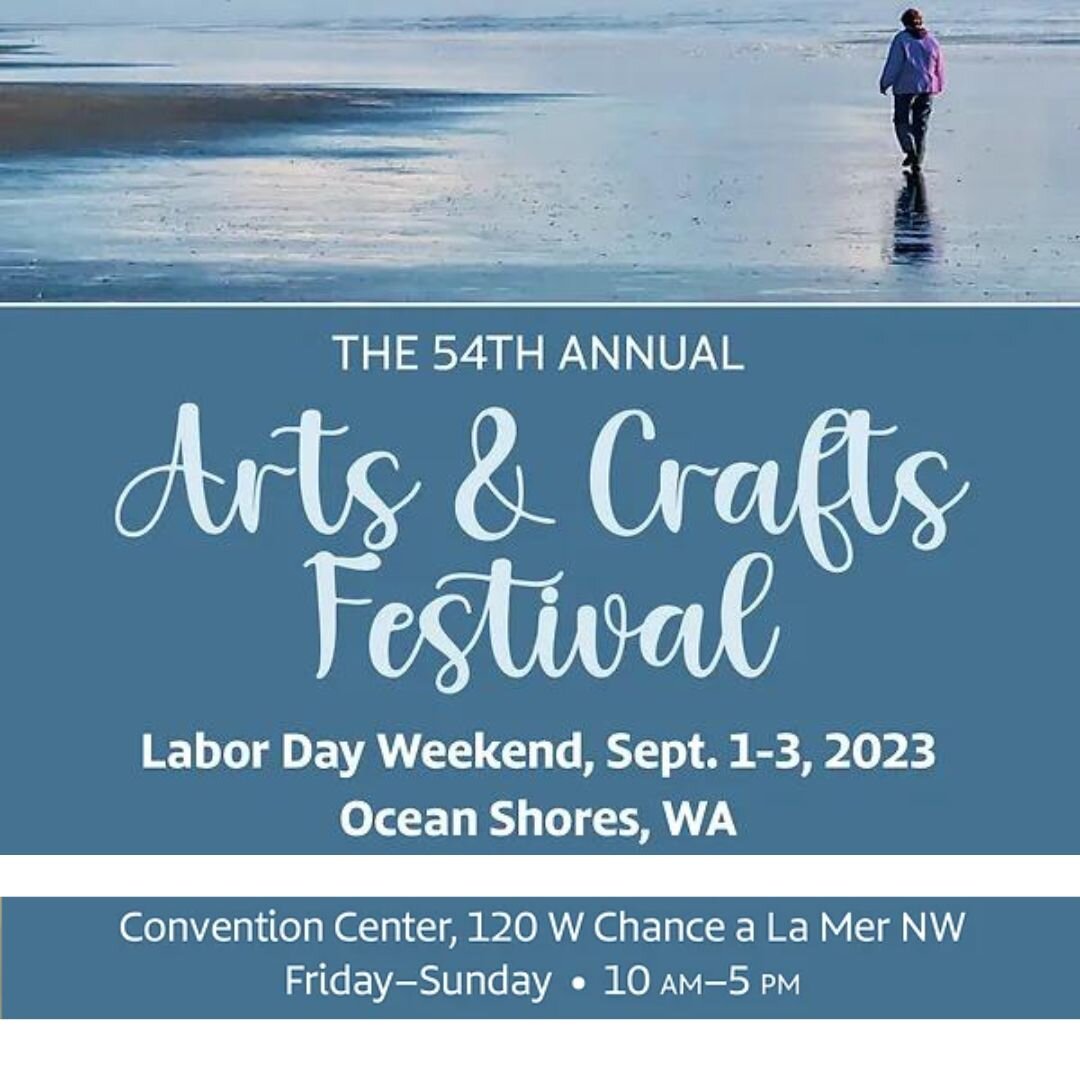 🌊🎨 Join me at the Ocean Shores Arts &amp; Crafts Festival Event tomorrow and for all of Labor Day Weekend! 🎉 From 10am-5pm each day, immerse yourself in a celebration of creativity and culture. 🎭✨ Don't miss out on this incredible opportunity to 