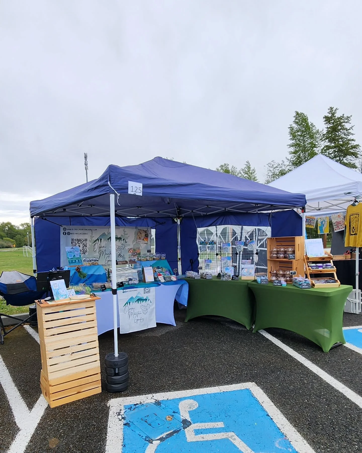 Here at the Sequim Irrigation Festival! I'm excited to be at the Sequim Irrigation Festival today!  Come on down and check out the amazing selection of treats I've brought along.  I've got classic cookies and cakes, plus some brand new vegan and glut