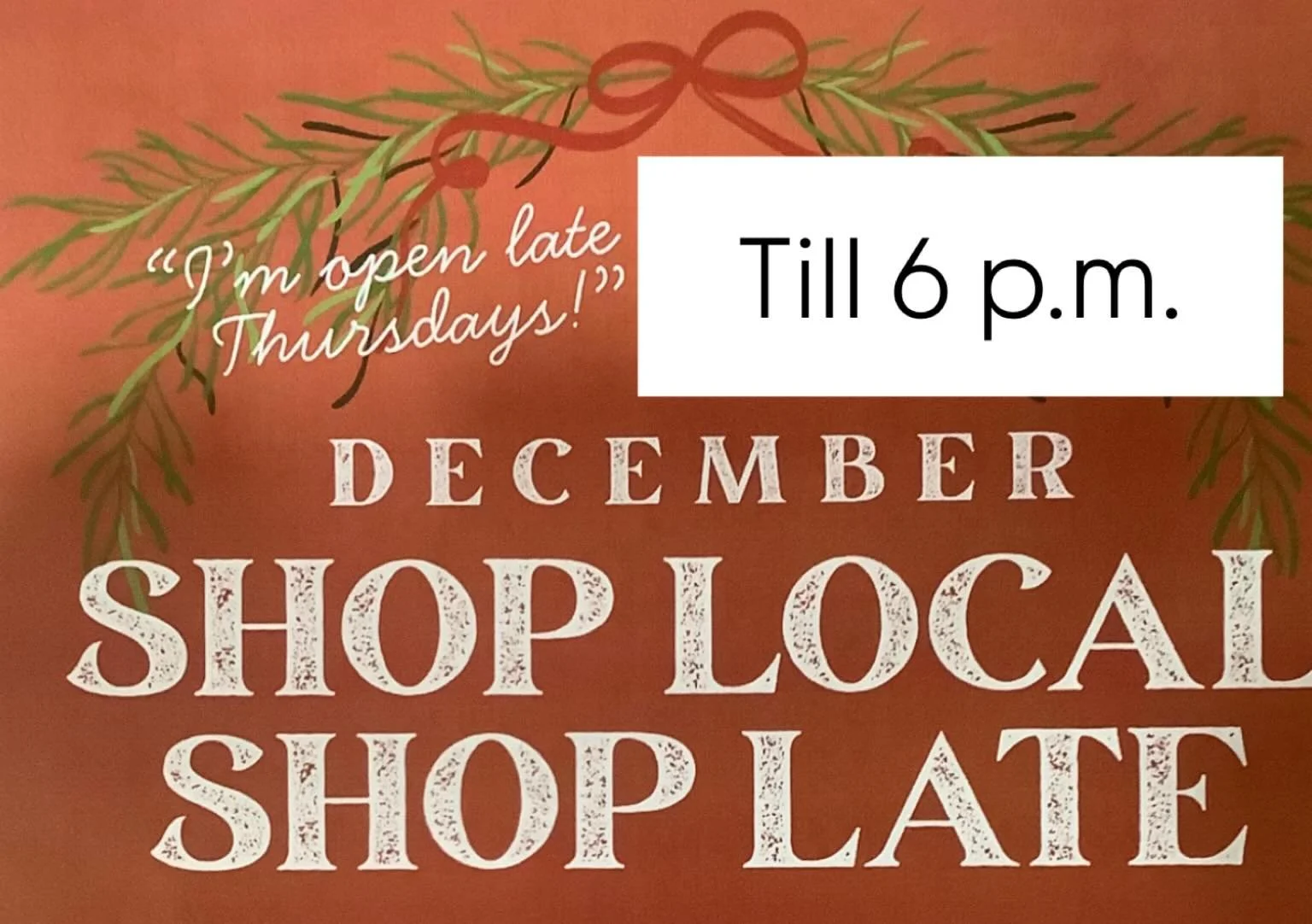 Hi folks, we will be open till  6 p.m. Thursday&rsquo;s  leading up to Christmas. That includes the espresso bar. Visit us and the other shops that will be open on our block.
# shoplocal #consignment #lovesecondhand #vintage#sustainanblefashion #smal