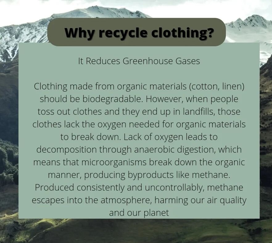 #recycleclothes #greenplanet #greenhousegases