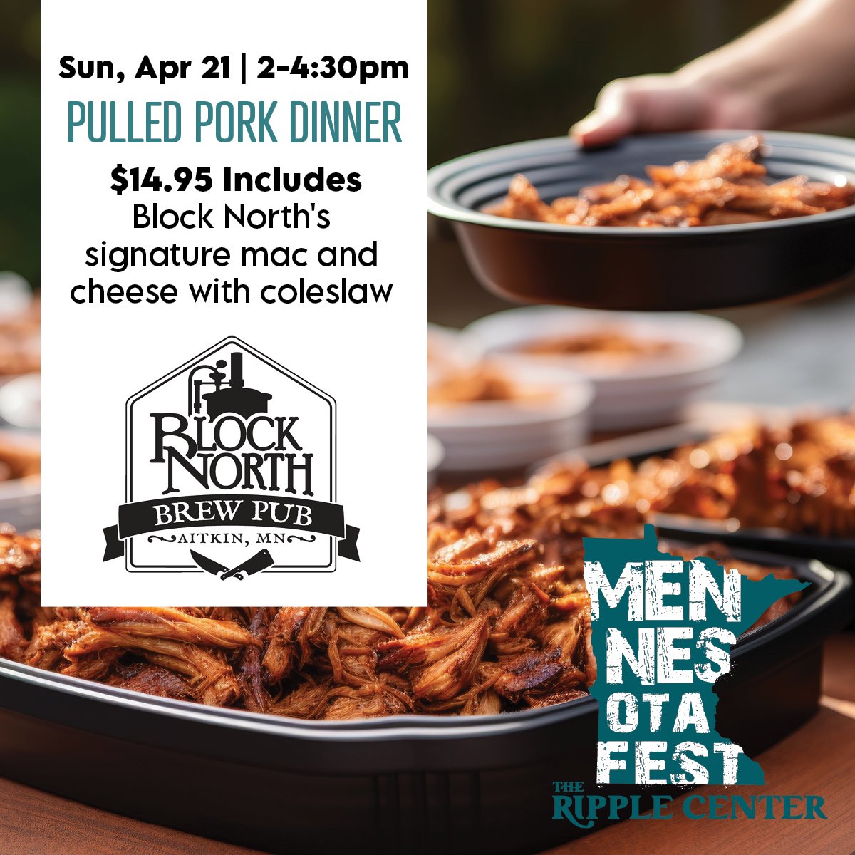 Make it dinner and a show Sunday! Block North Brew Pub Dinner served following the Artist Q &amp; A session with Rafe Carlson, Carnage the Executioner, Erik Koskinen, Laamar, Corey Medina, Todd Menton and Ben Ranson! Whew, that's a mouthful! These ta