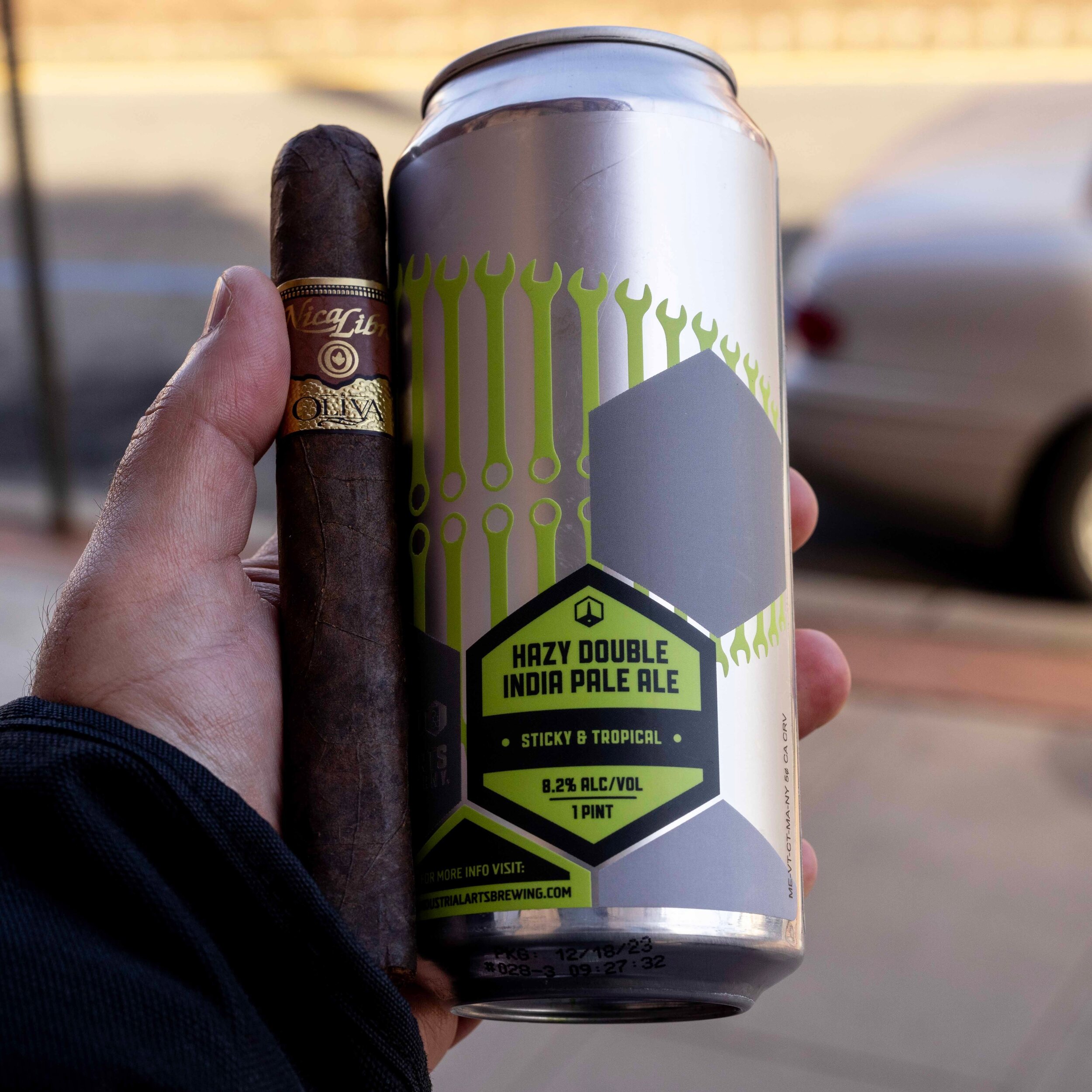 Torque Wrench: Because Nothing Screams &lsquo;Refreshing&rsquo; Like Heavy Machinery

Cigar: Nica Libre x Oliva Toro