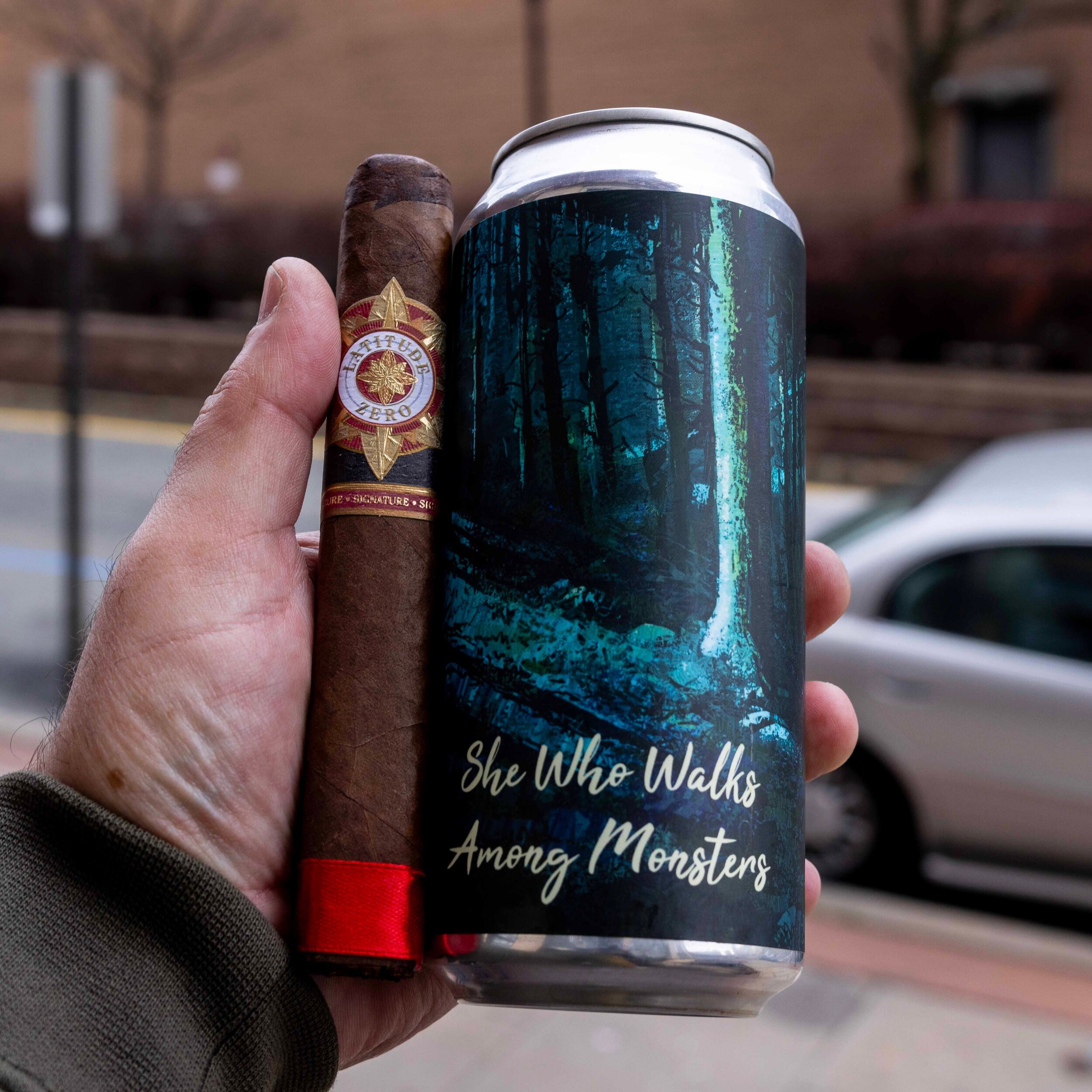 She Who Walks Among Monsters: The Beer That Thinks It&rsquo;s a Gothic Novel.

Cigar: Latitude Zero Signature Toro.