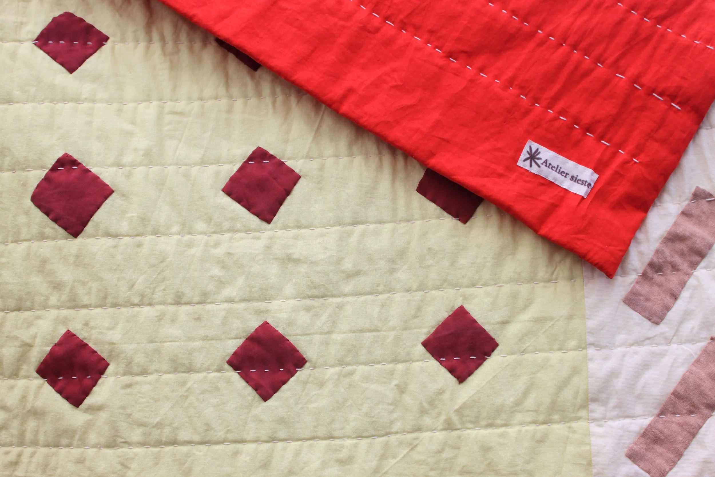 patchwork quilt losange atelier sieste