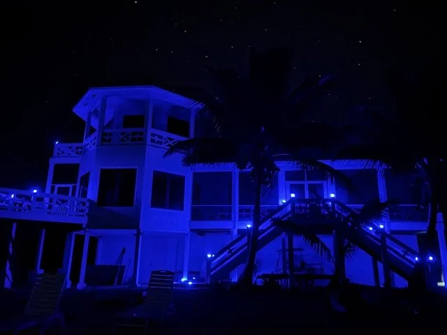 Night view from the beach