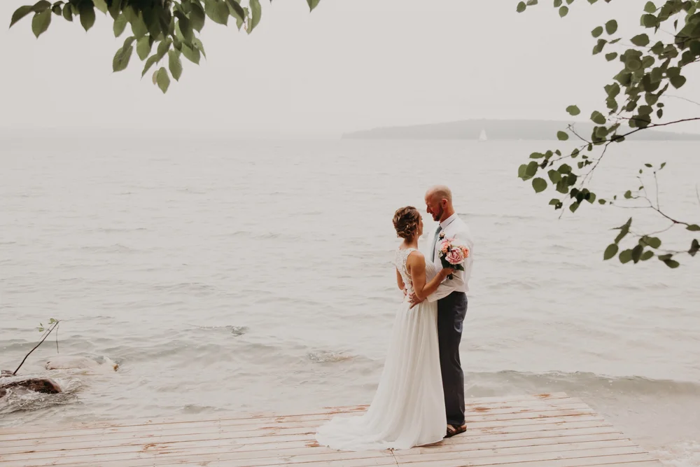 Traverse City Private Beachside Wedding