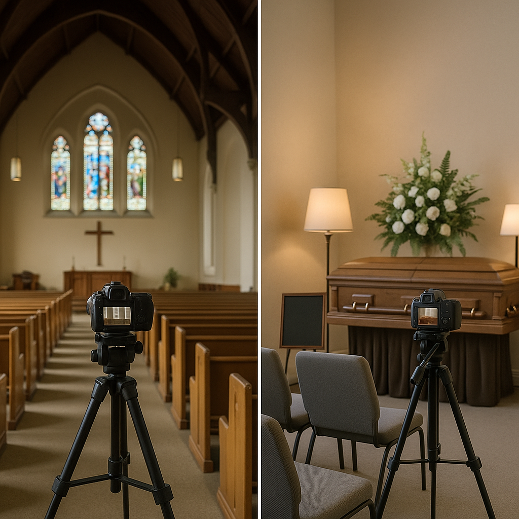 Live Streaming Funerals in Churches vs. Funeral Homes: What’s the Difference?