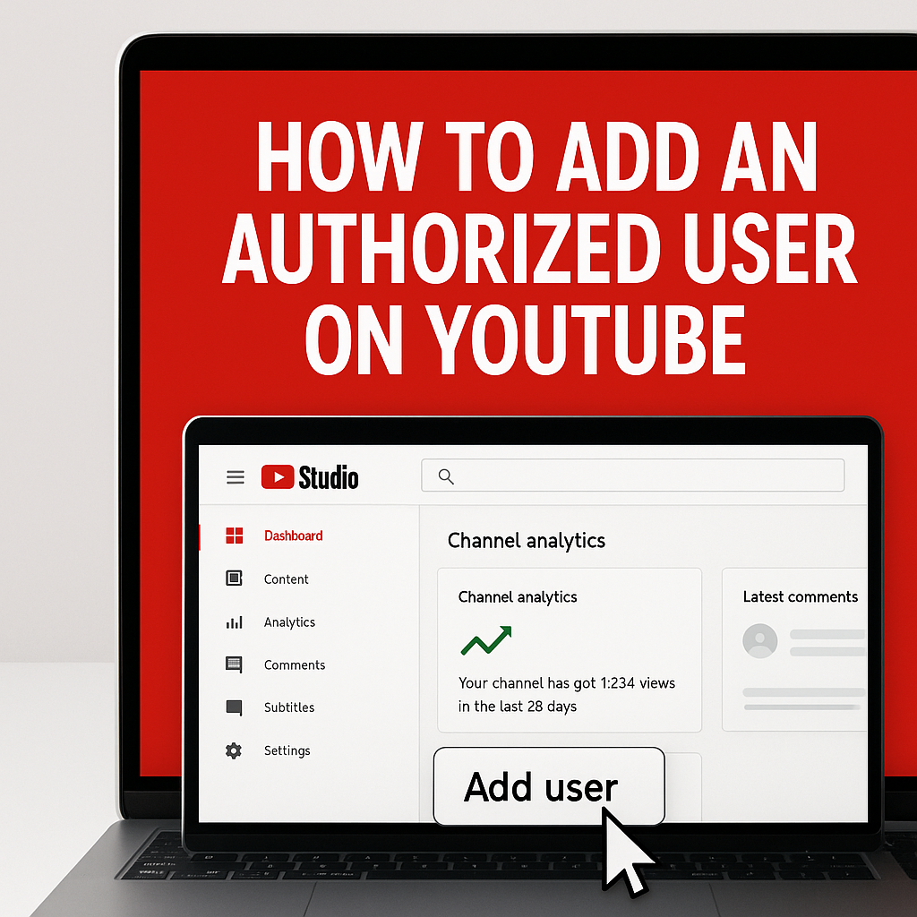 How to Add an Authorized User to Your YouTube Channel (So We Can Manage It for You)