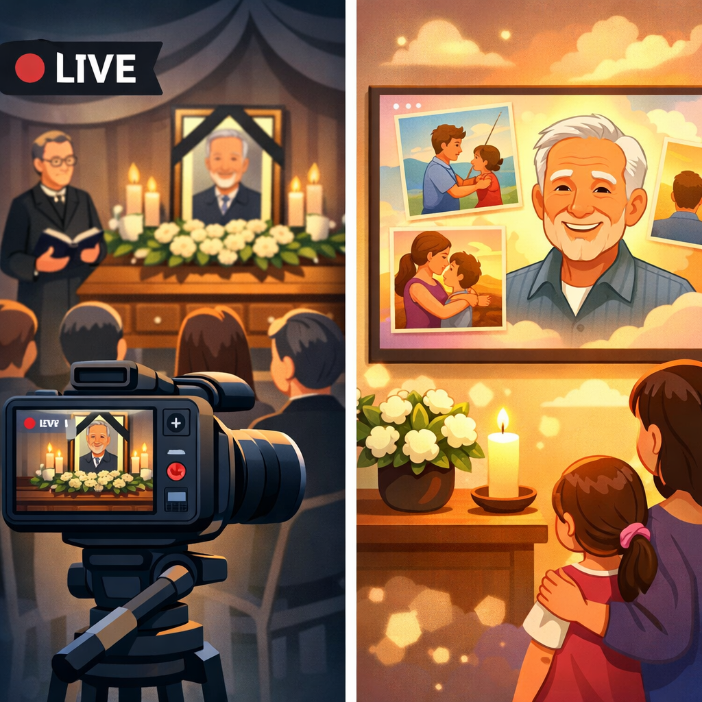 The Difference Between Funeral Livestreaming and Memorial Tribute Videos