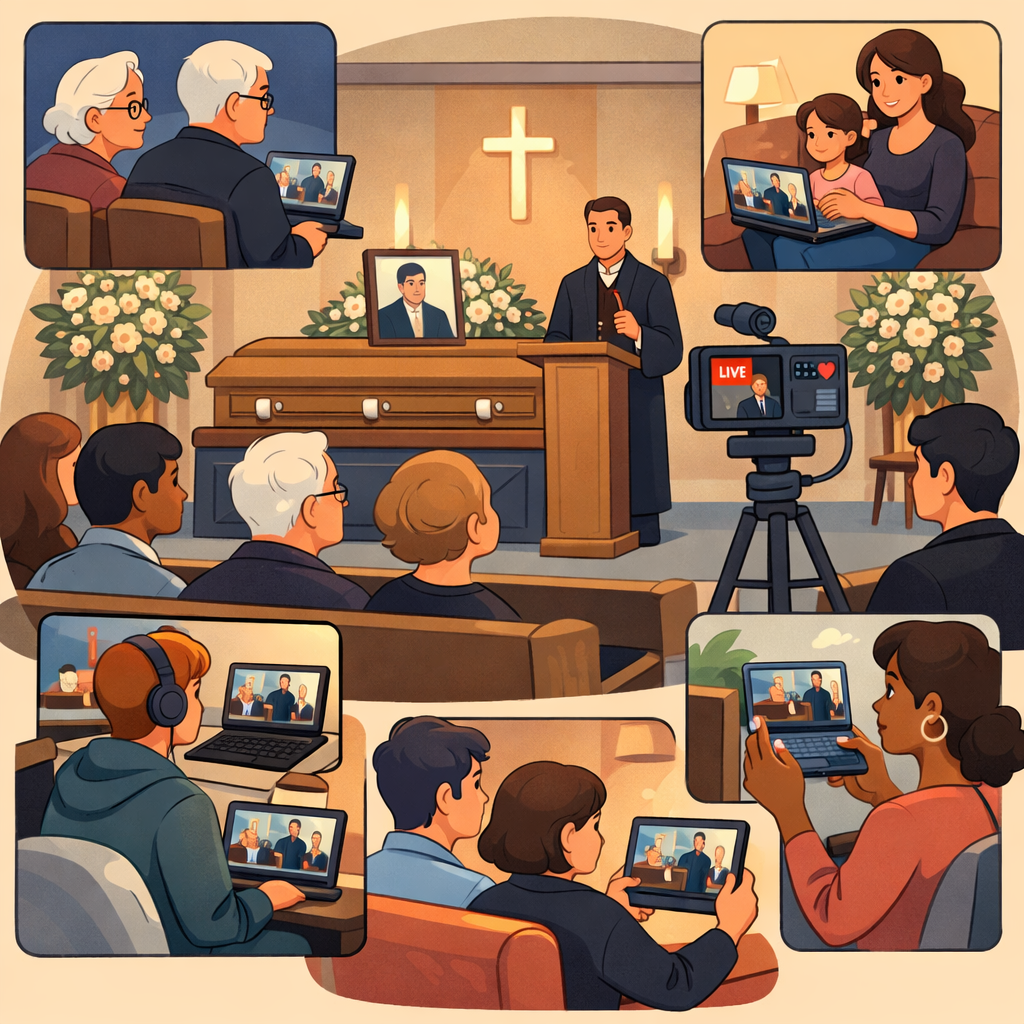 How to Include Out-of-Town Family in a DMV Funeral Using Live Stream Technology