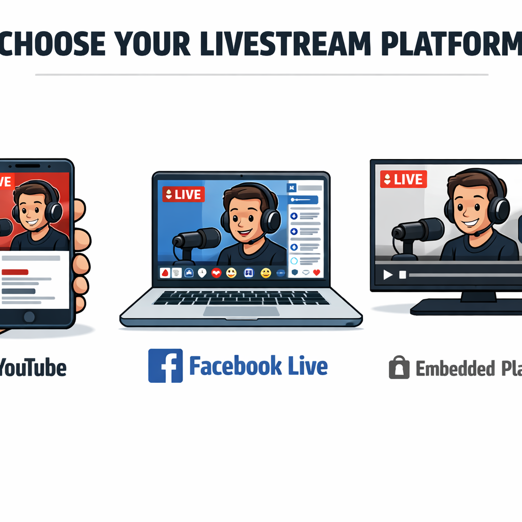 YouTube, Facebook, or Private Link? Choosing the Right Livestream Platform