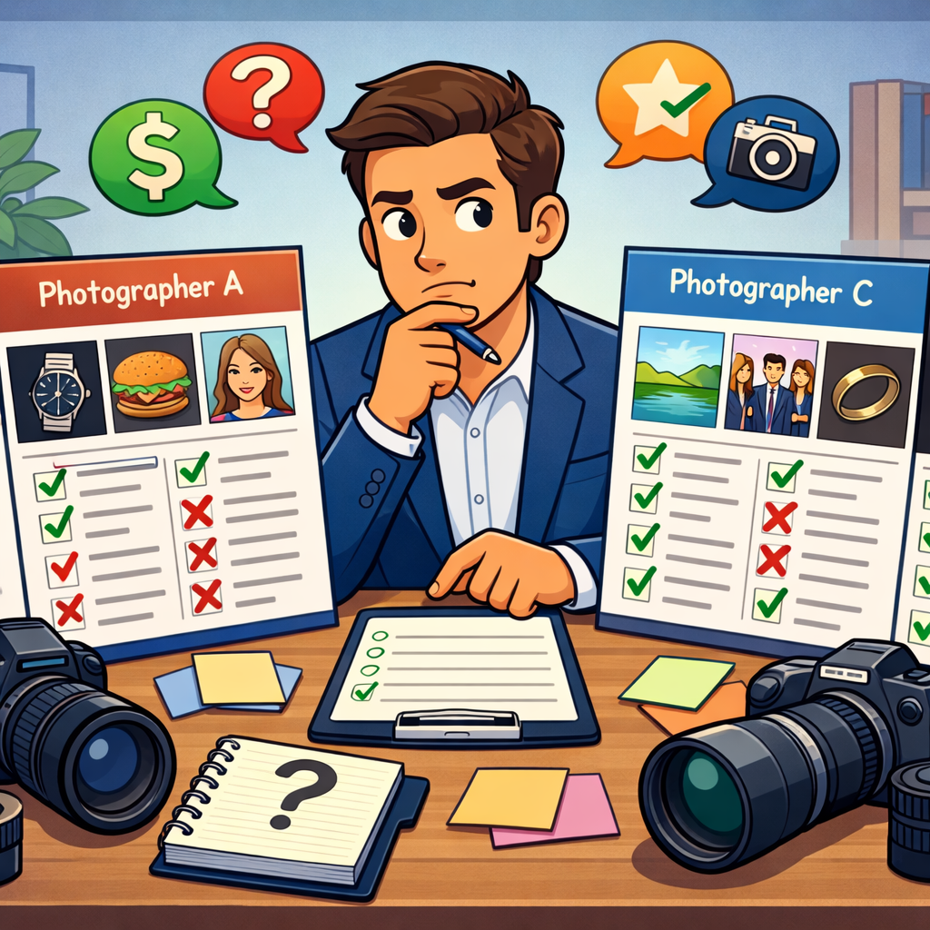 Why We Encourage You to Compare Vendors Before Hiring a Commercial Photographer (And What to Look For)