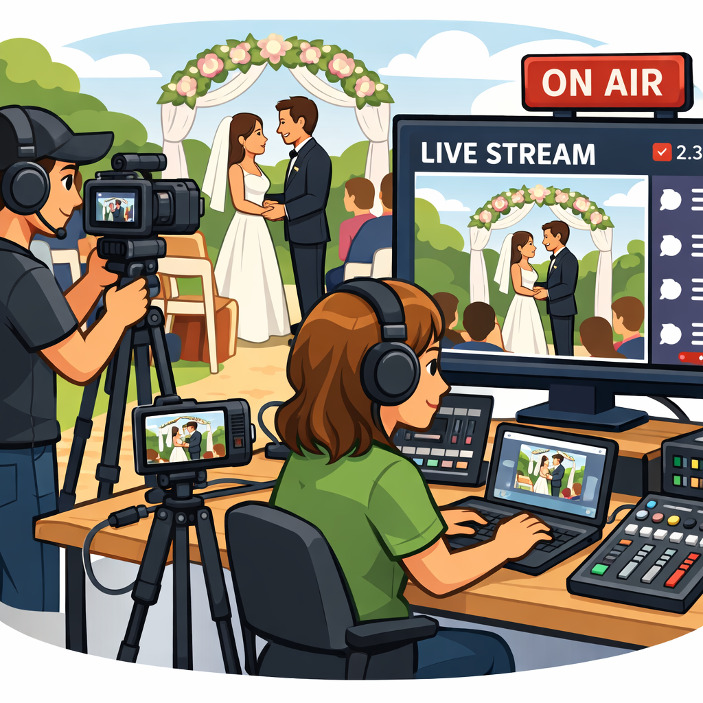 How to Seamlessly Integrate a Livestream Specialist with Your Wedding Videography Team