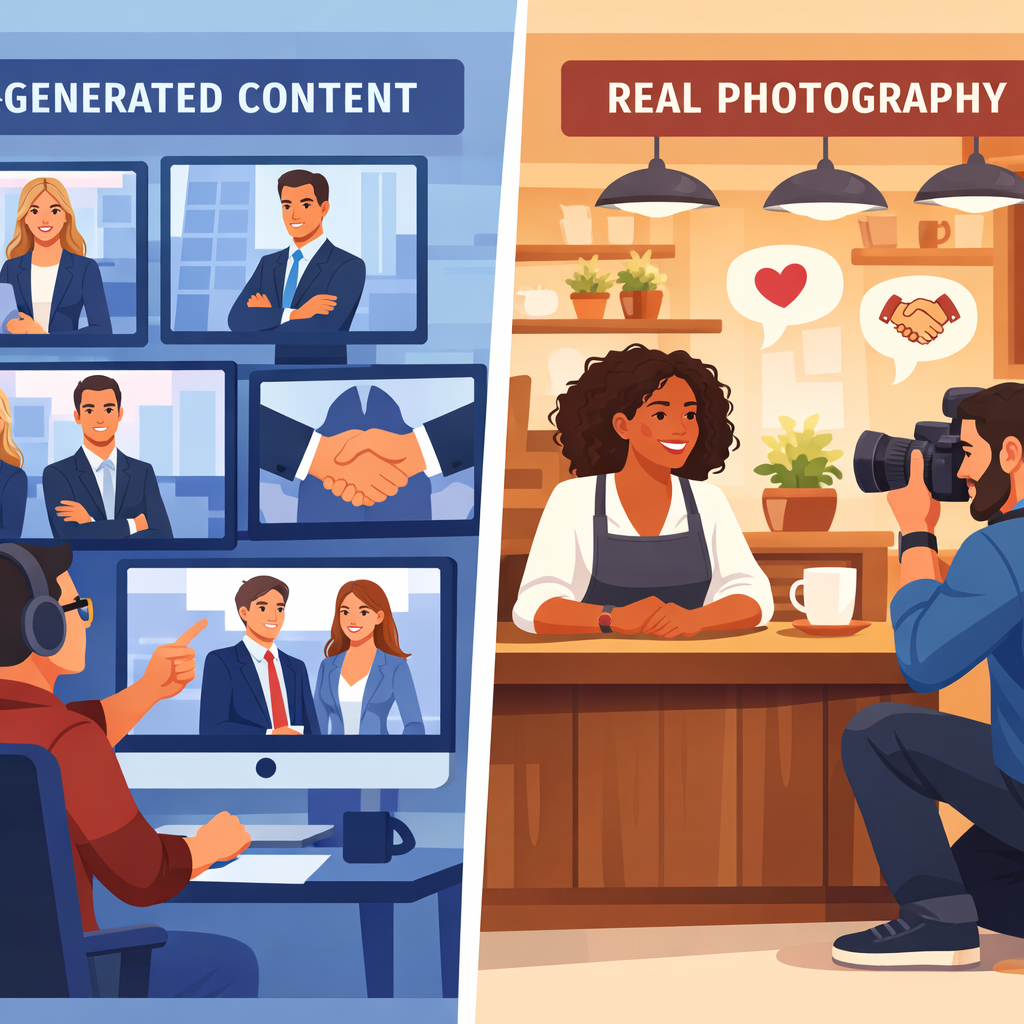 Why Professional Photography Still Matters in the Age of AI Content