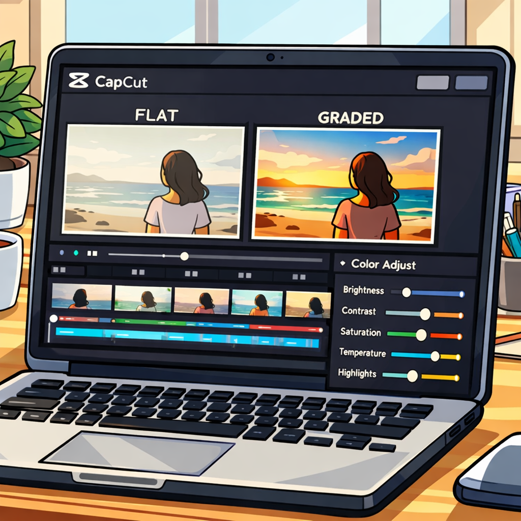 How to Color Grade Your Video in CapCut (Even If You’re Not an Editor)