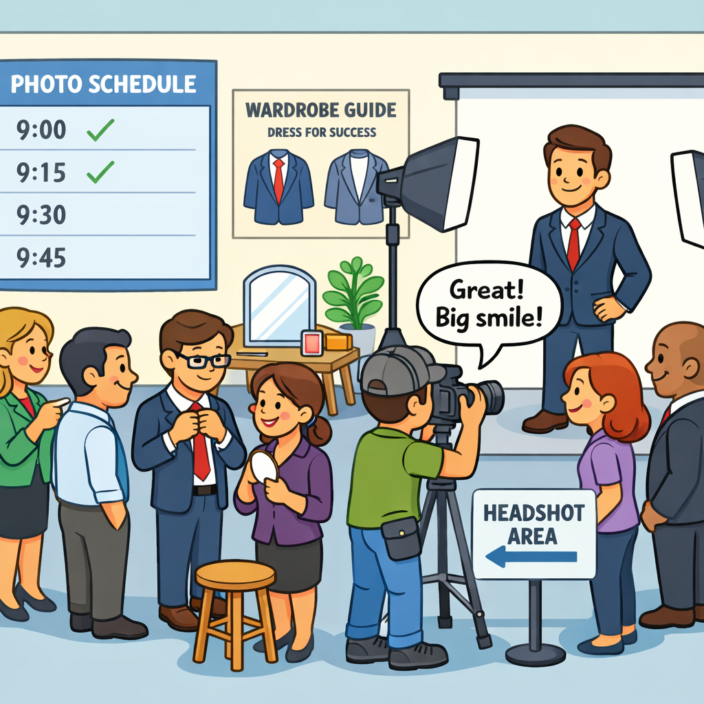 How to Prepare Your Team for Headshots Day