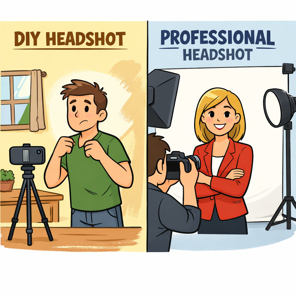 DIY Headshots vs Professional Headshots