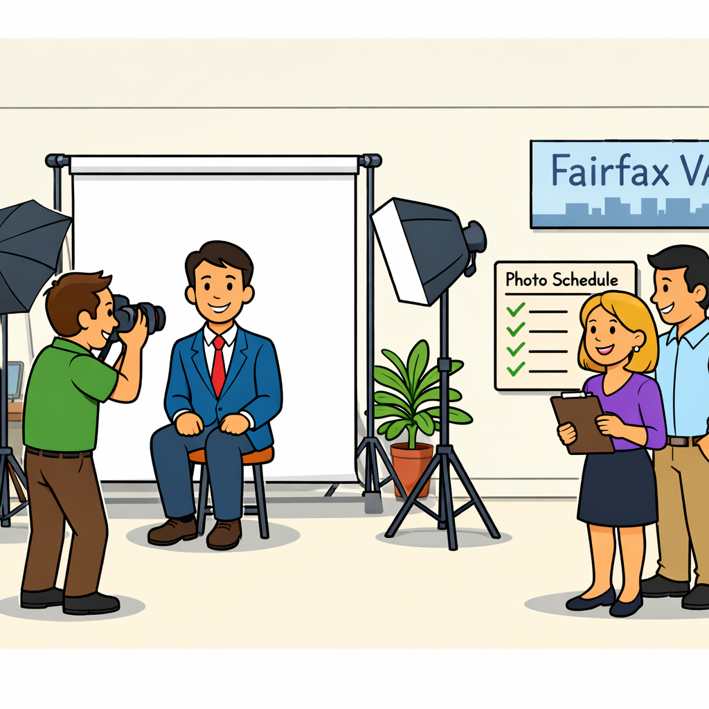 On Site Headshots for Companies in Fairfax VA
