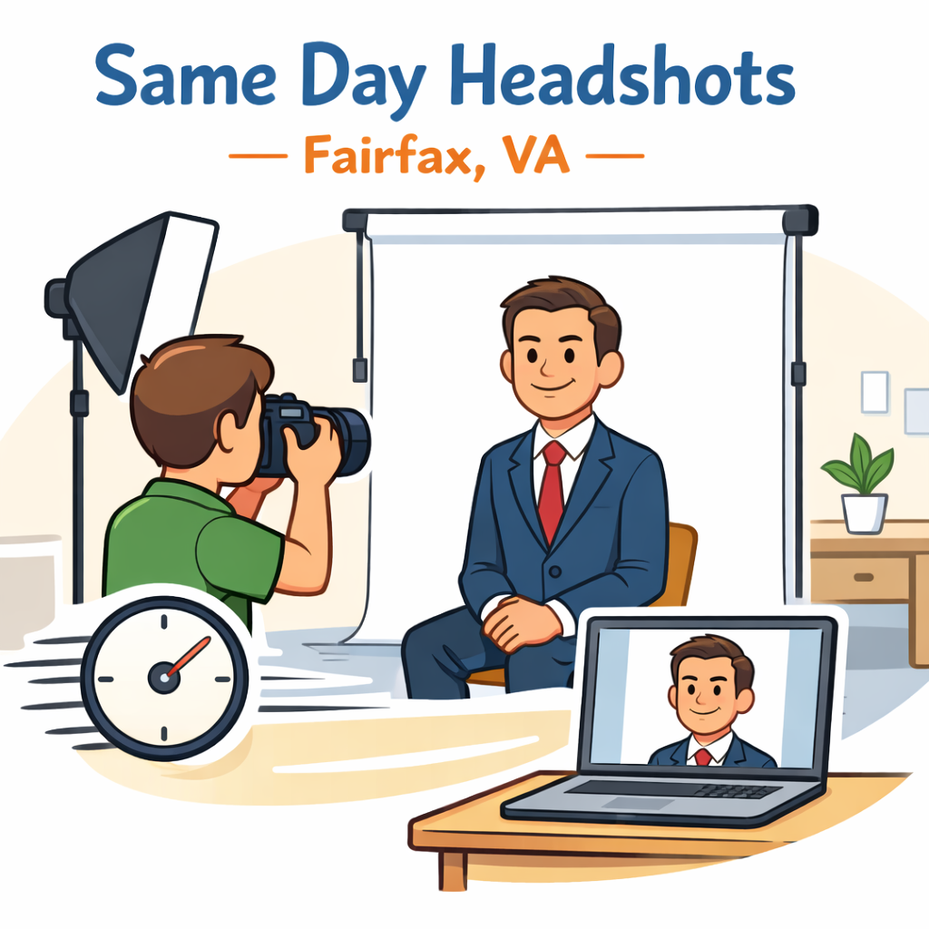 Same Day Headshots in Fairfax VA