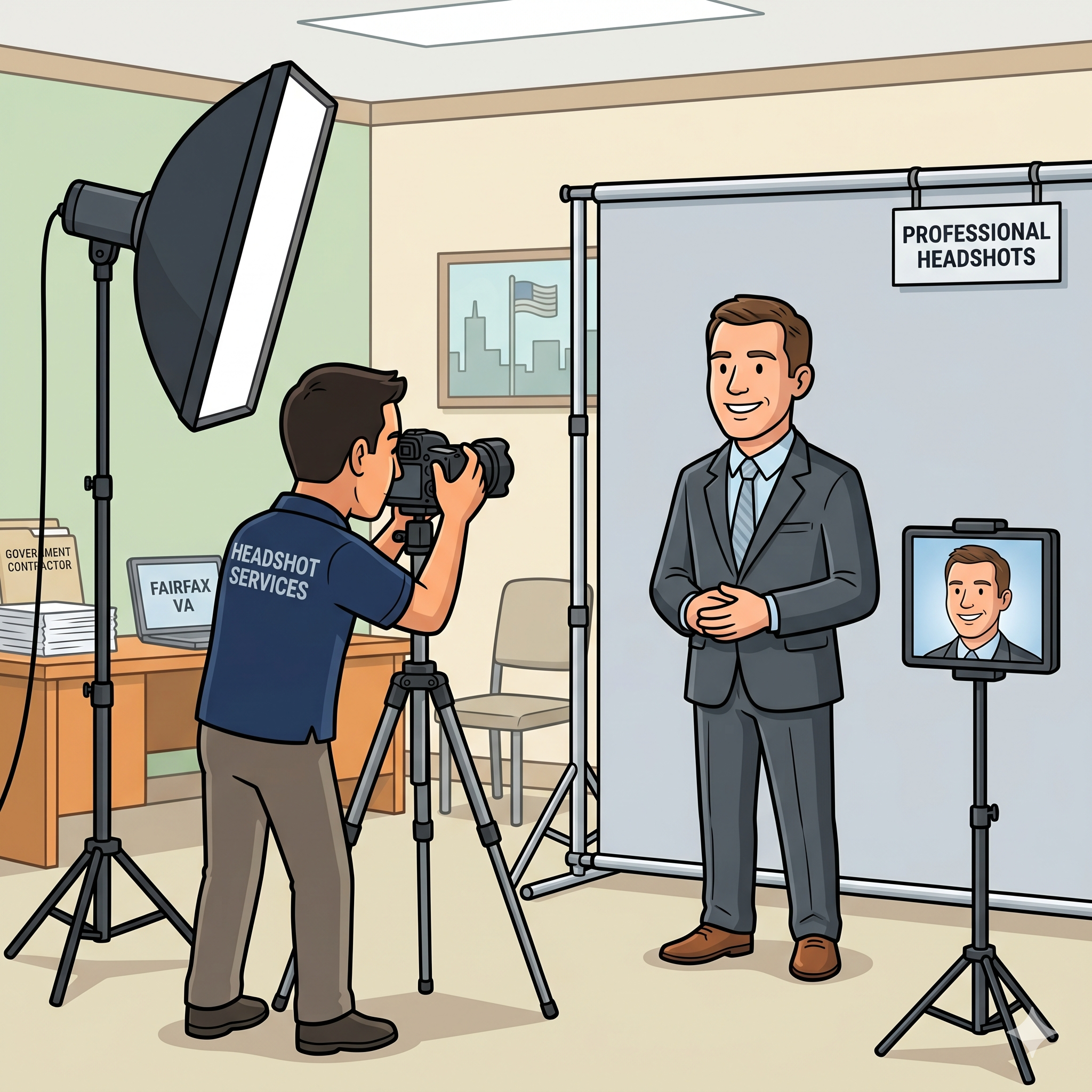 Government Contractor Headshots in Fairfax VA