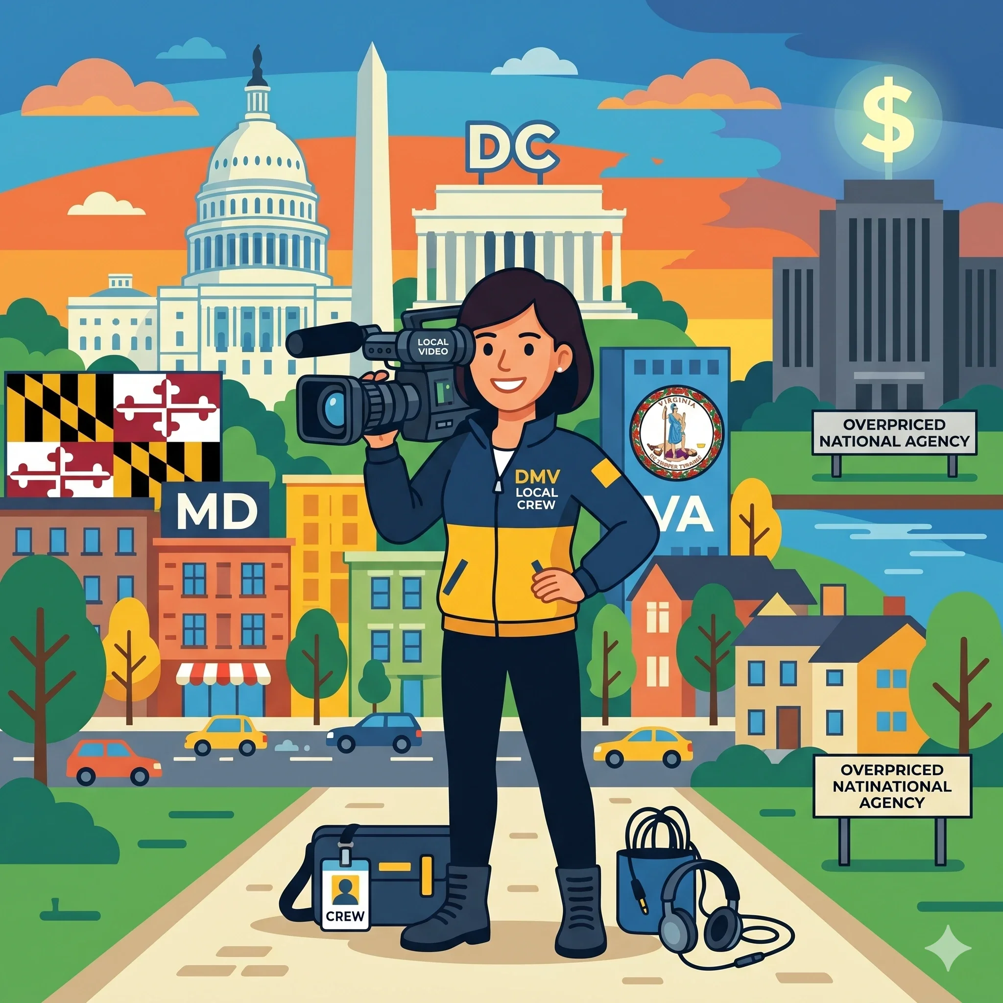 Why Hire a Local DMV Commercial Video Studio Instead of a National Agency